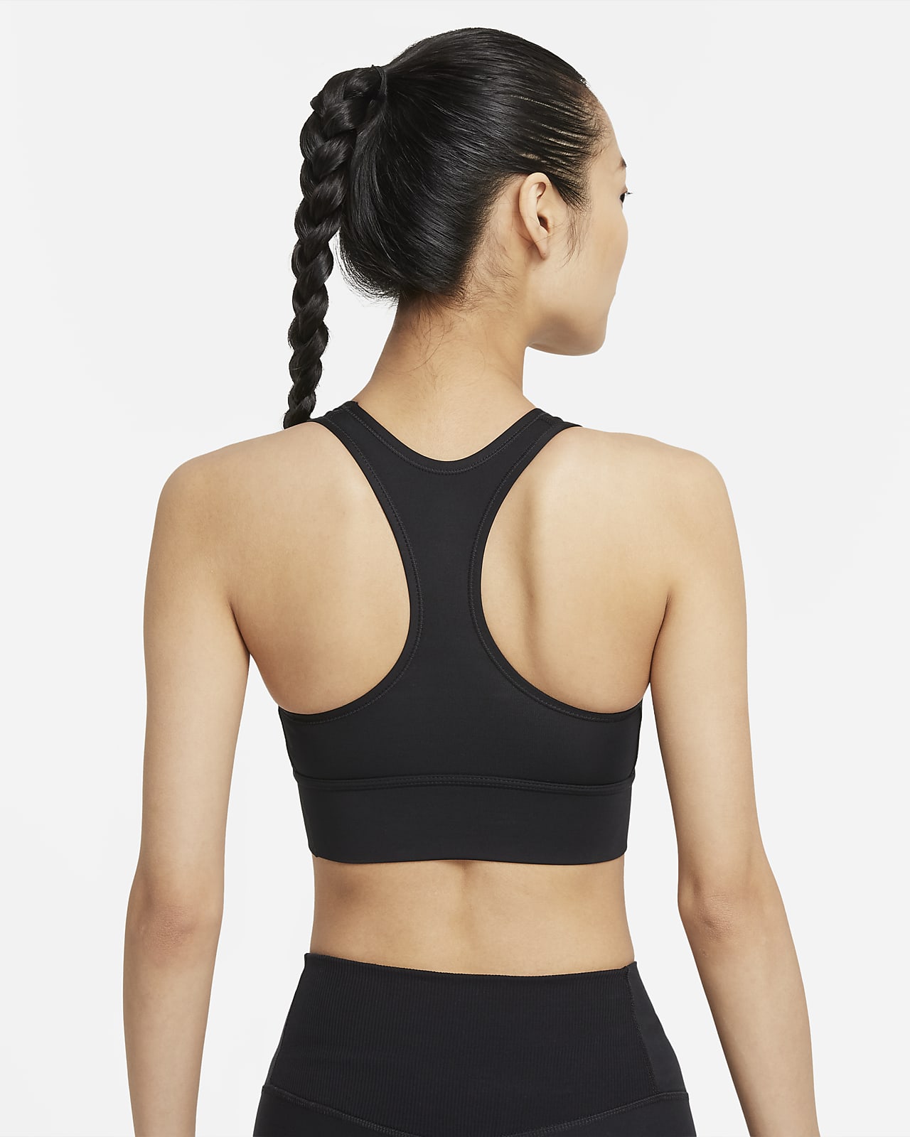 Nike - Women's Medium-Support 1-Piece Pad Sports Bra Nike Dri-FIT Swoosh on  Designer Wardrobe