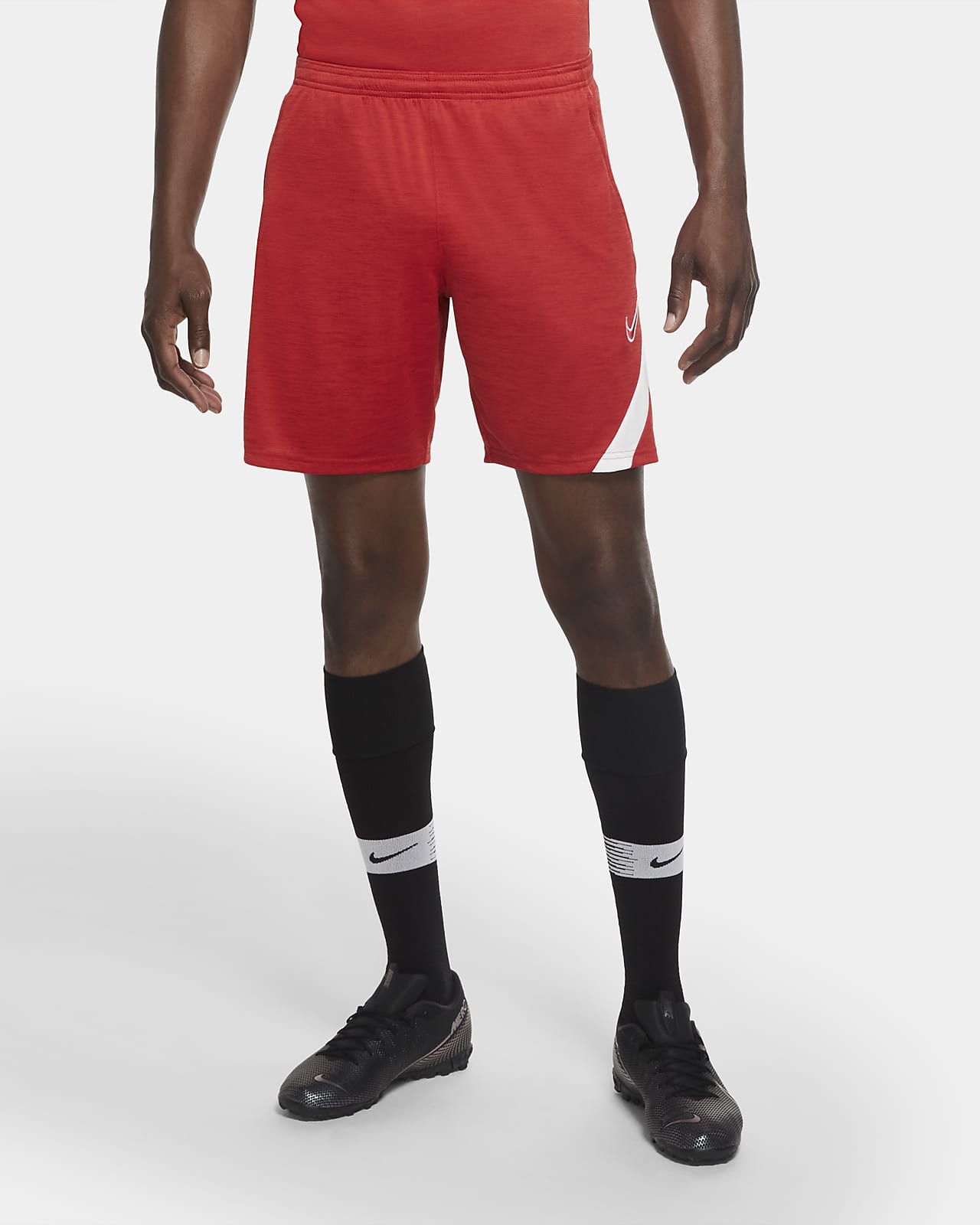 red nike football shorts