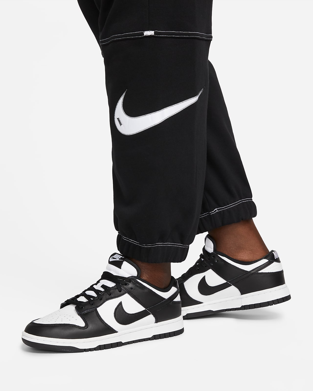 Nike Sportswear Swoosh Joggingbroek met hoge taille voor dames (Plus Size).  Nike NL