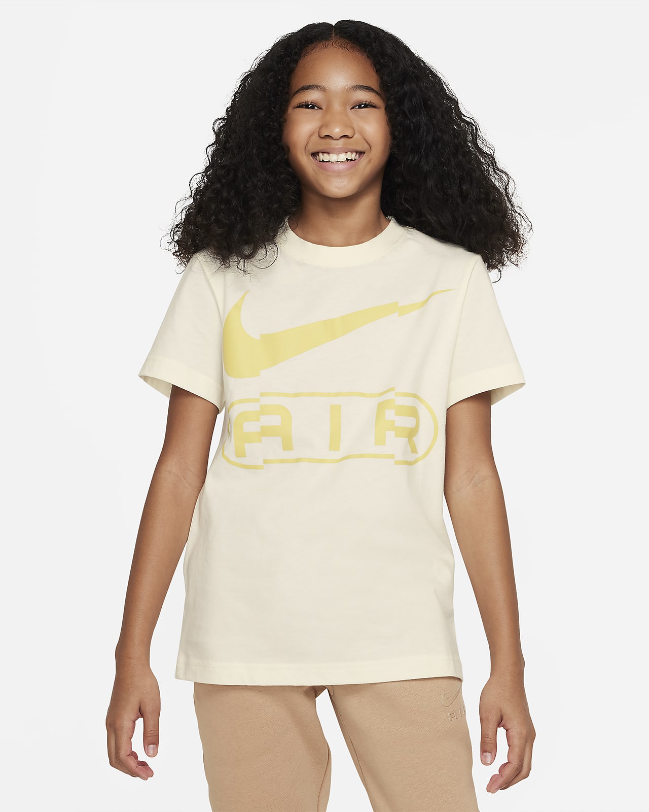 Yellow and white nike hot sale shirt