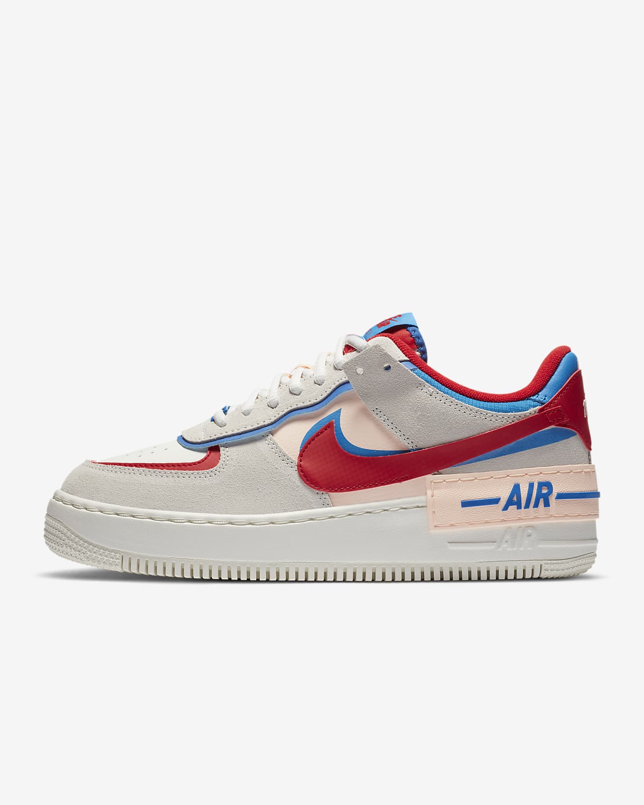 nike air force white blue and red