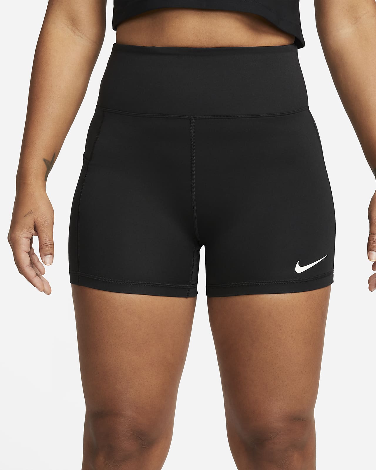 Nike Dri-FIT Advantage Tennisshorts mit hohem Taillenbund für Damen (ca