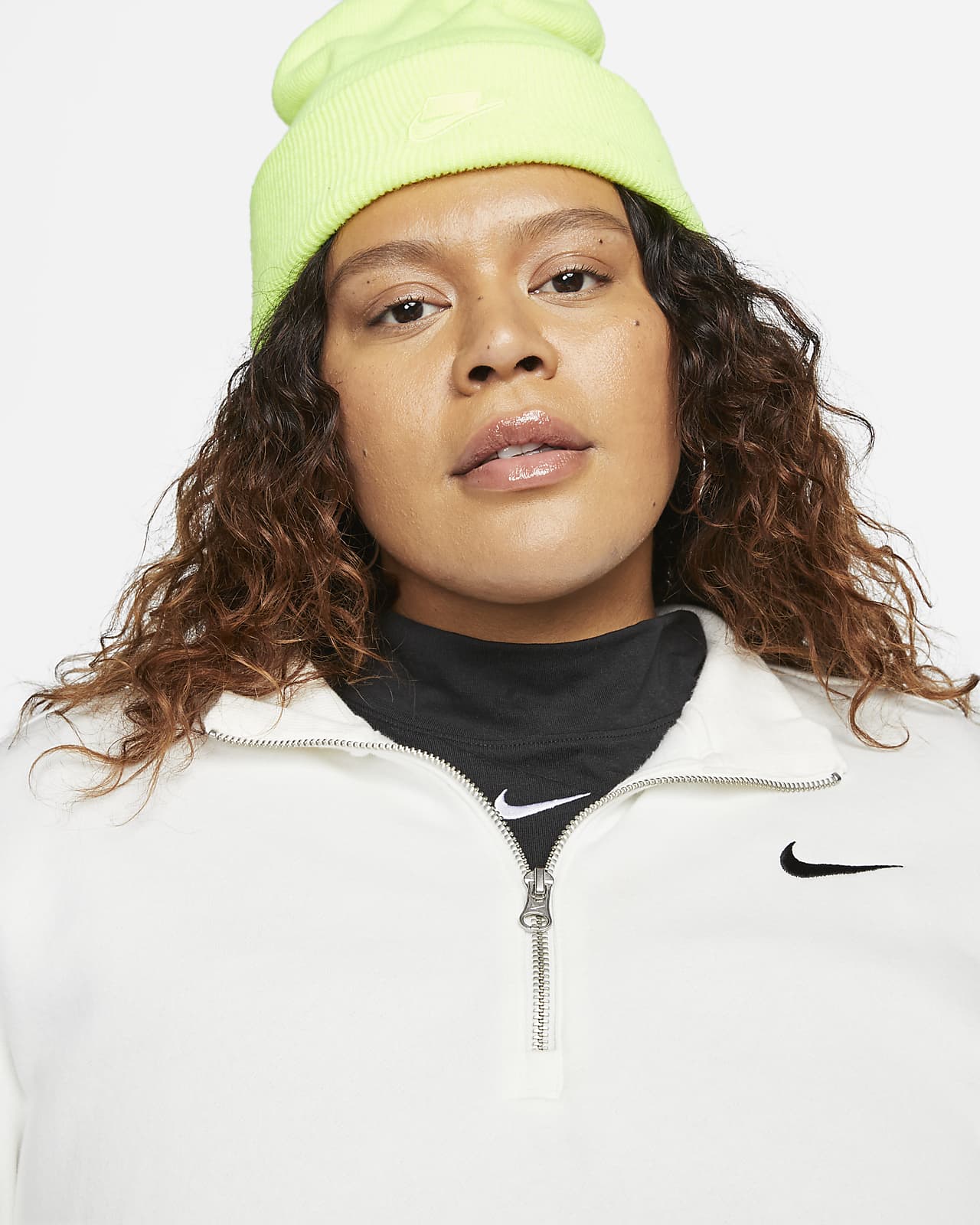 Nike Sportswear Phoenix Fleece Sudadera de chándal corta con media