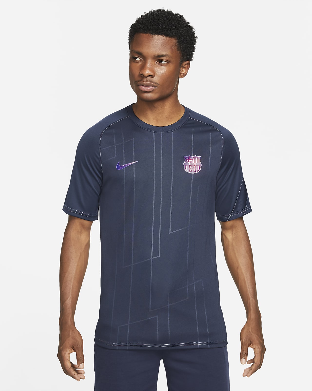 Nike公式 Fc バルセロナ アウェイ メンズ ナイキ Dri Fit プレマッチ サッカートップ オンラインストア 通販サイト