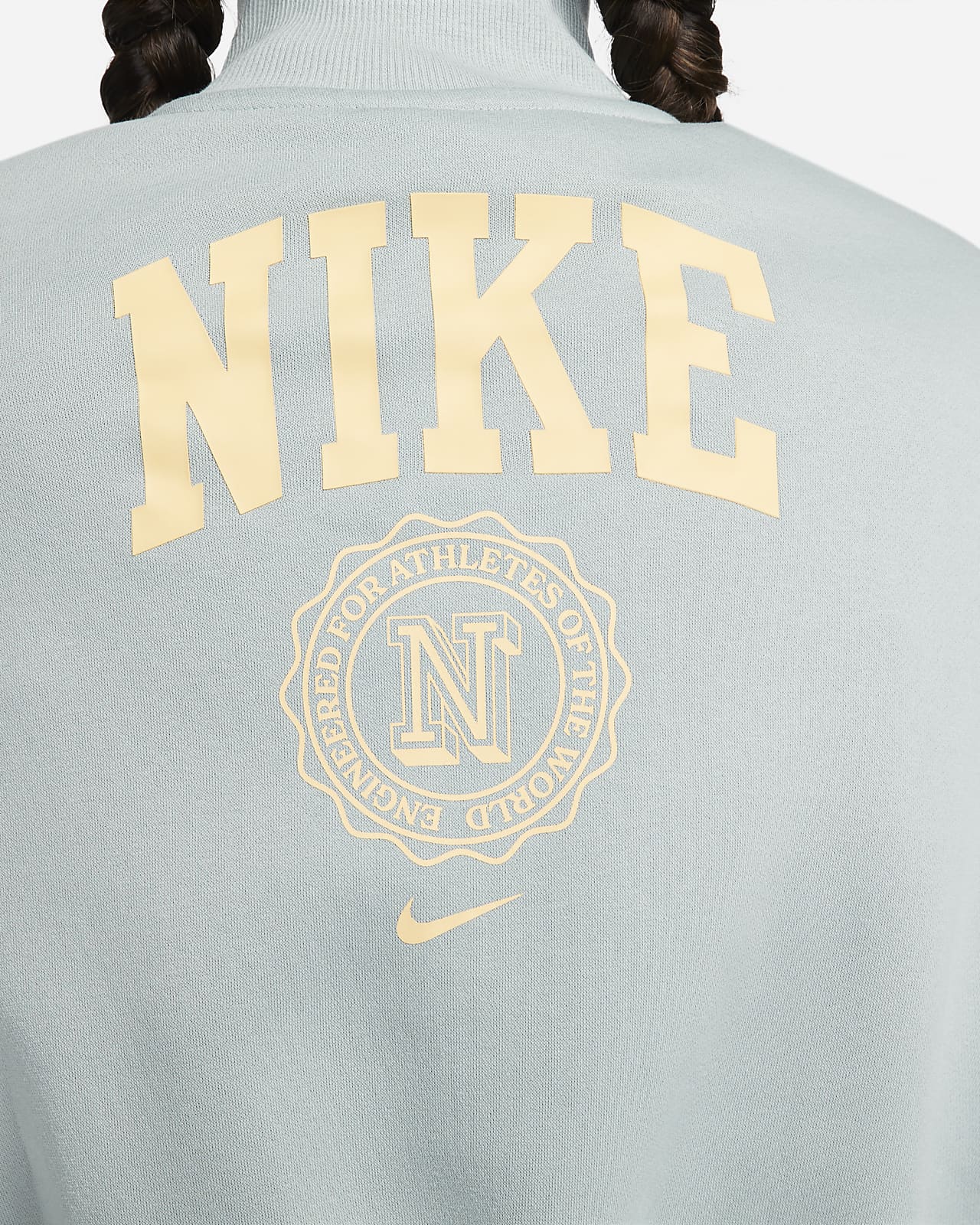 Nike - Sportswear Heritage Logo-Print Fleece-Back Cotton-Blend