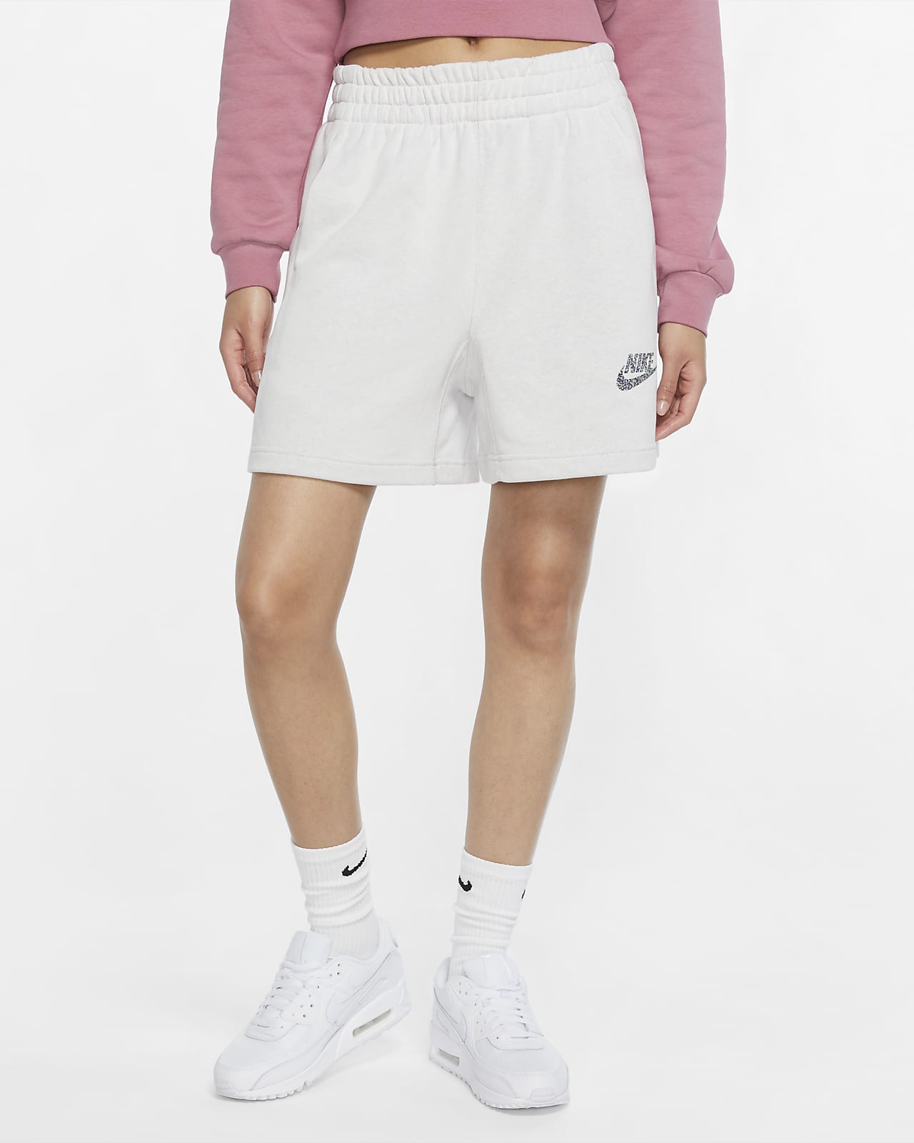 pink nike womens shorts