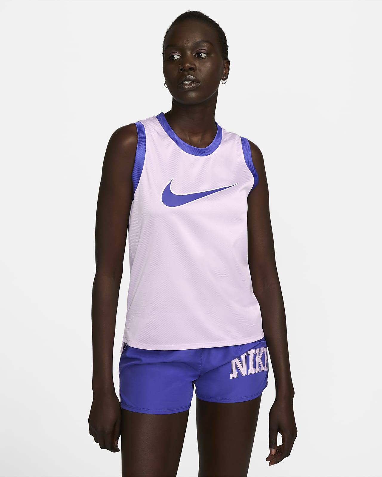 Camiseta de running para mujer Nike Dri-FIT Swoosh. Nike.com