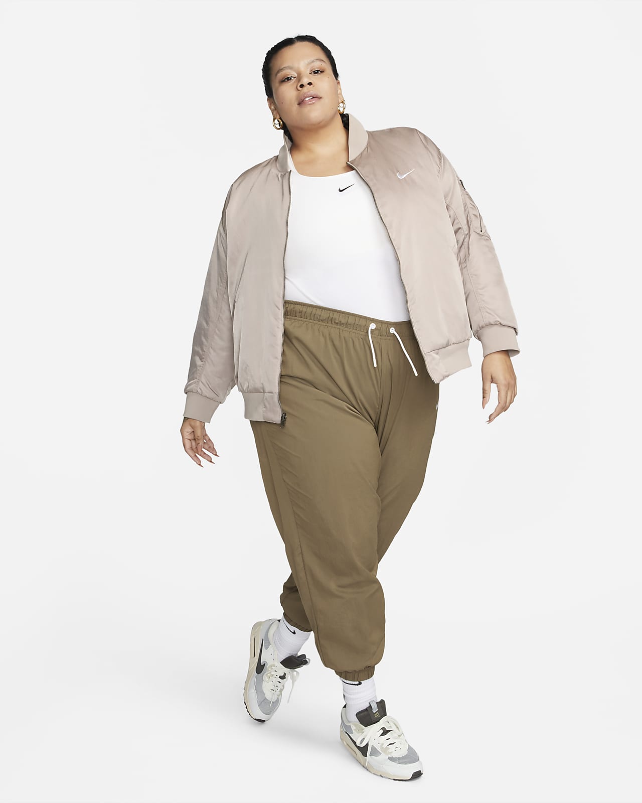 Nike Sportswear Women's Reversible Varsity Bomber Jacket (Plus Size)