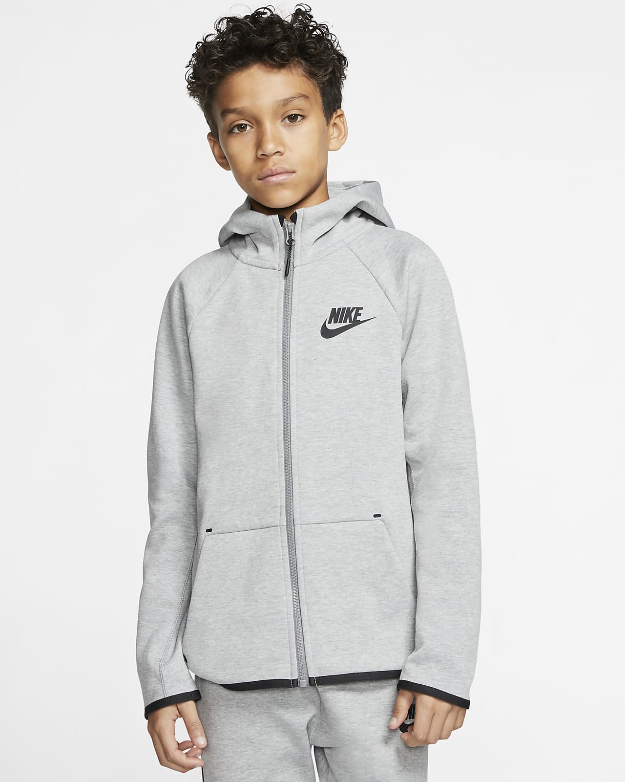 Nike Sportswear Tech Fleece Kids' Full-Zip Jacket. Nike.com