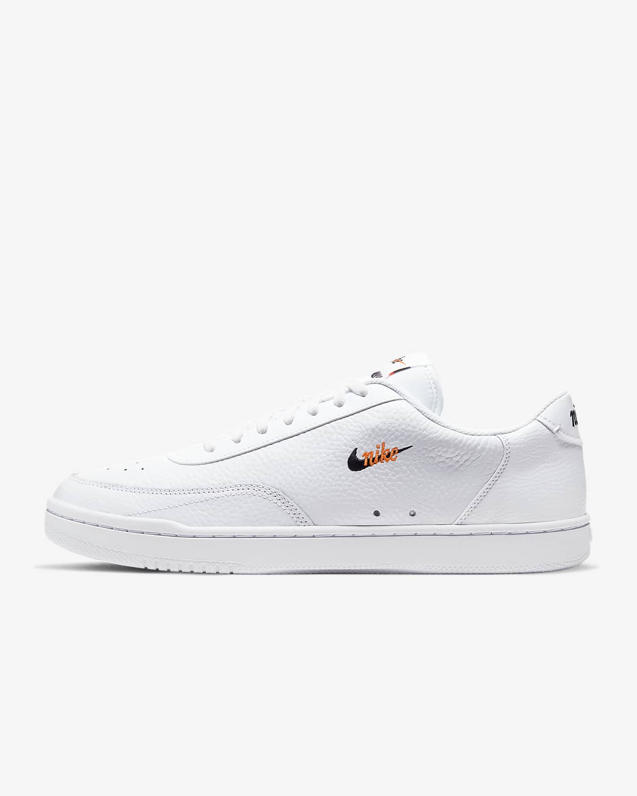 nike court vintage trainers in white