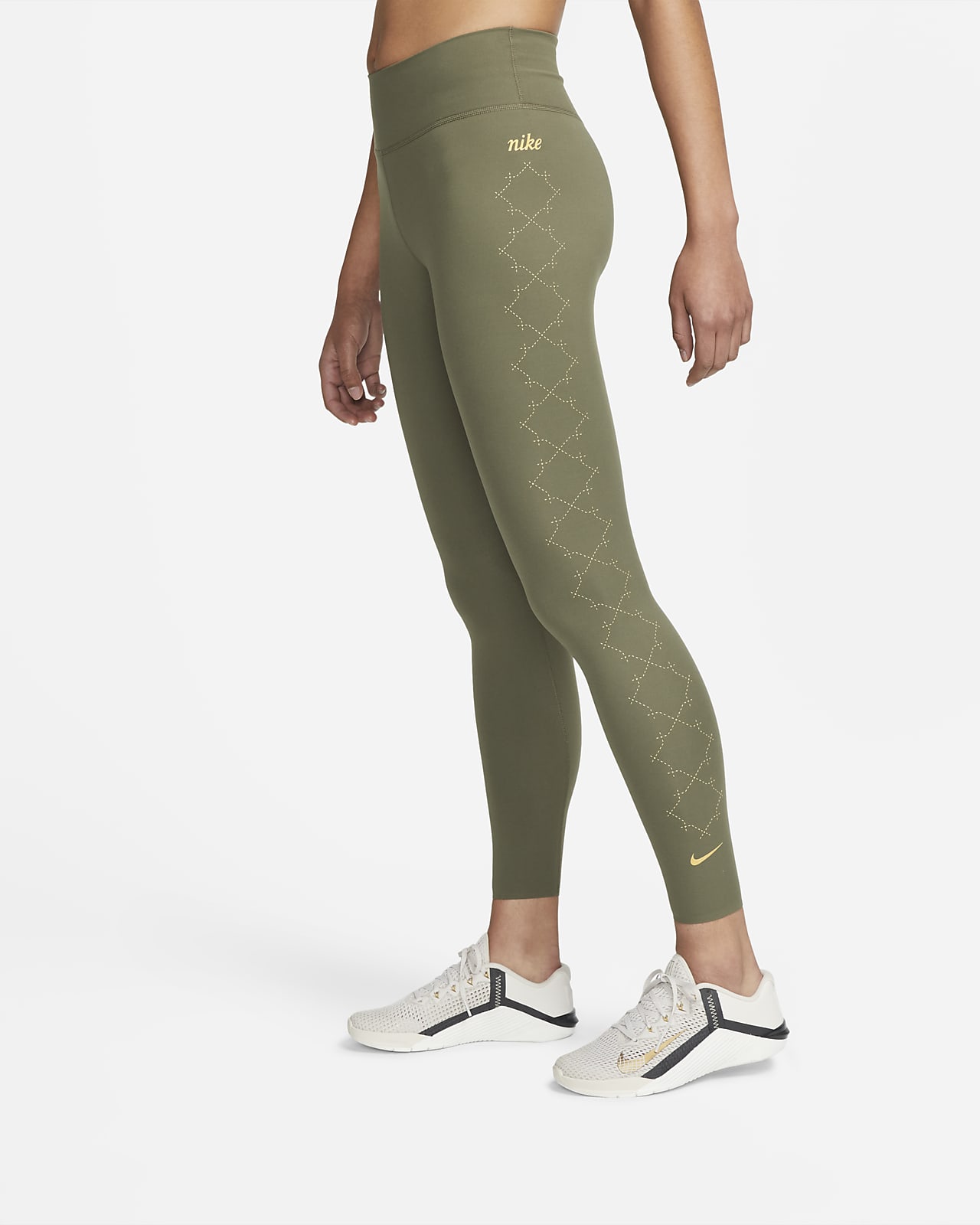 Leggings Nike Dri-FIT One Luxe i 7/8-längd med mellanhög midja för kvinnor