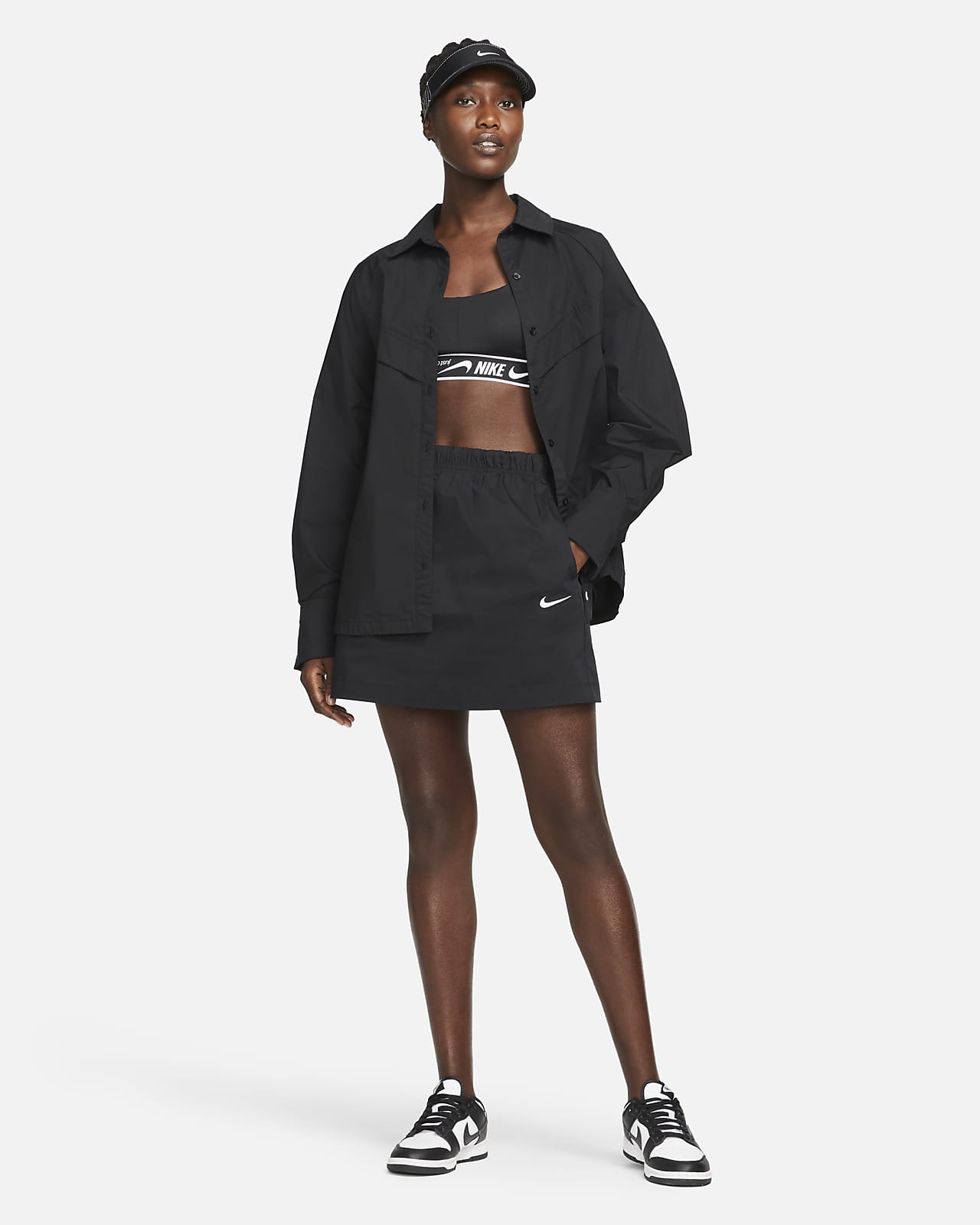 Nike Sportswear Essential Women's Woven High-Rise Skirt. Nike NL