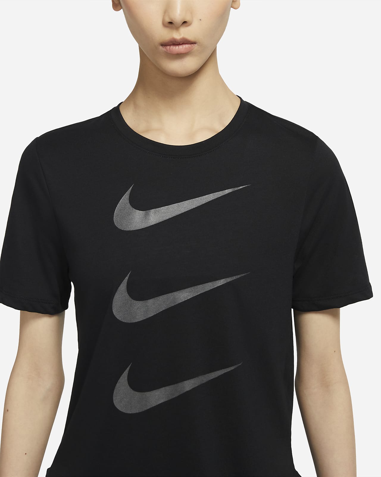 nike black running top
