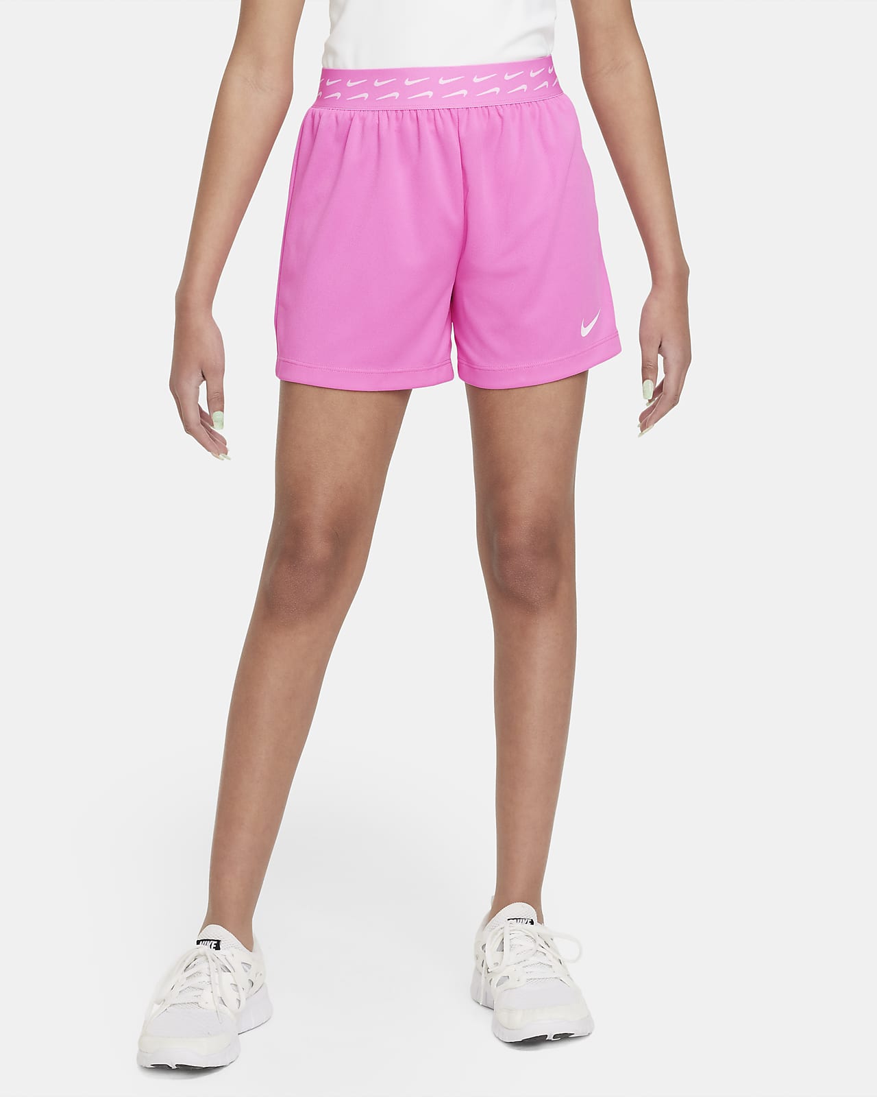 Nike Dri-FIT Breezy Big Kids' (Girls') High-Waisted Training Shorts. Nike .com