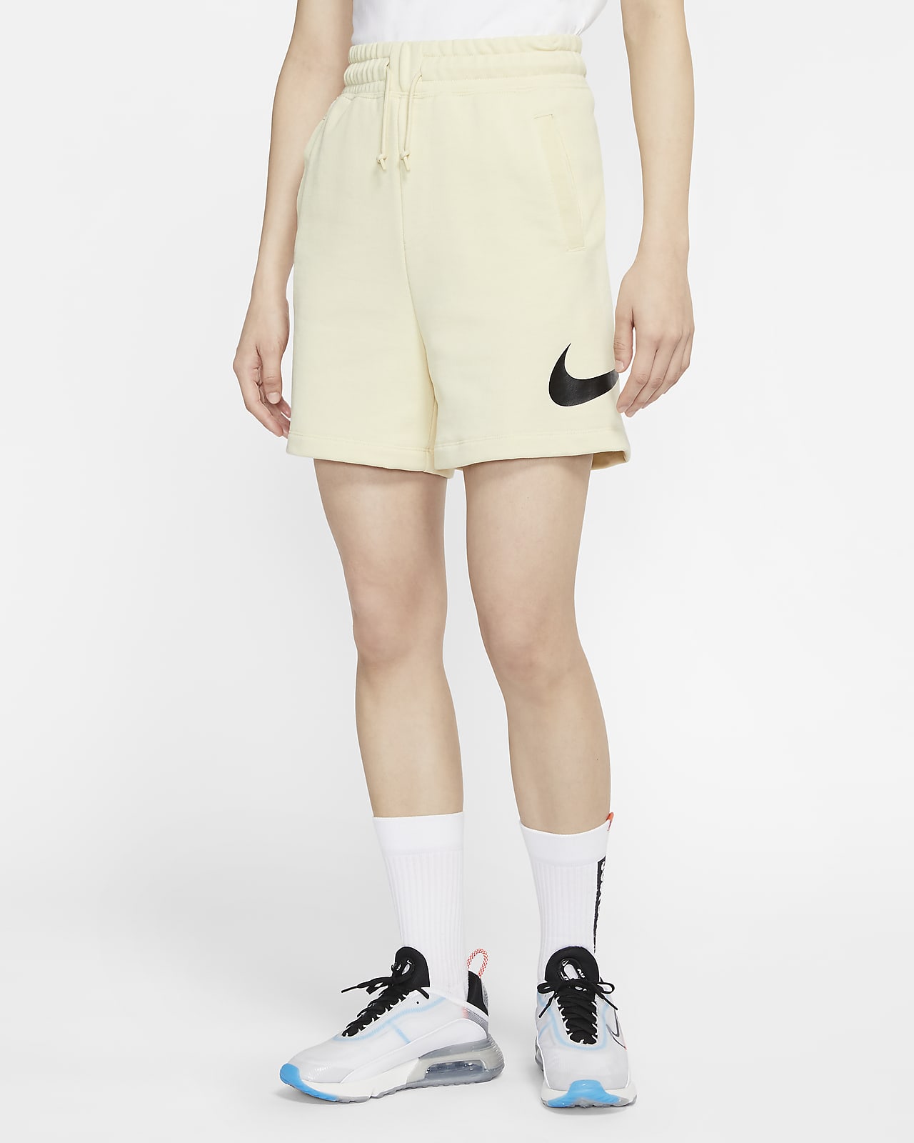 womens nike french terry shorts