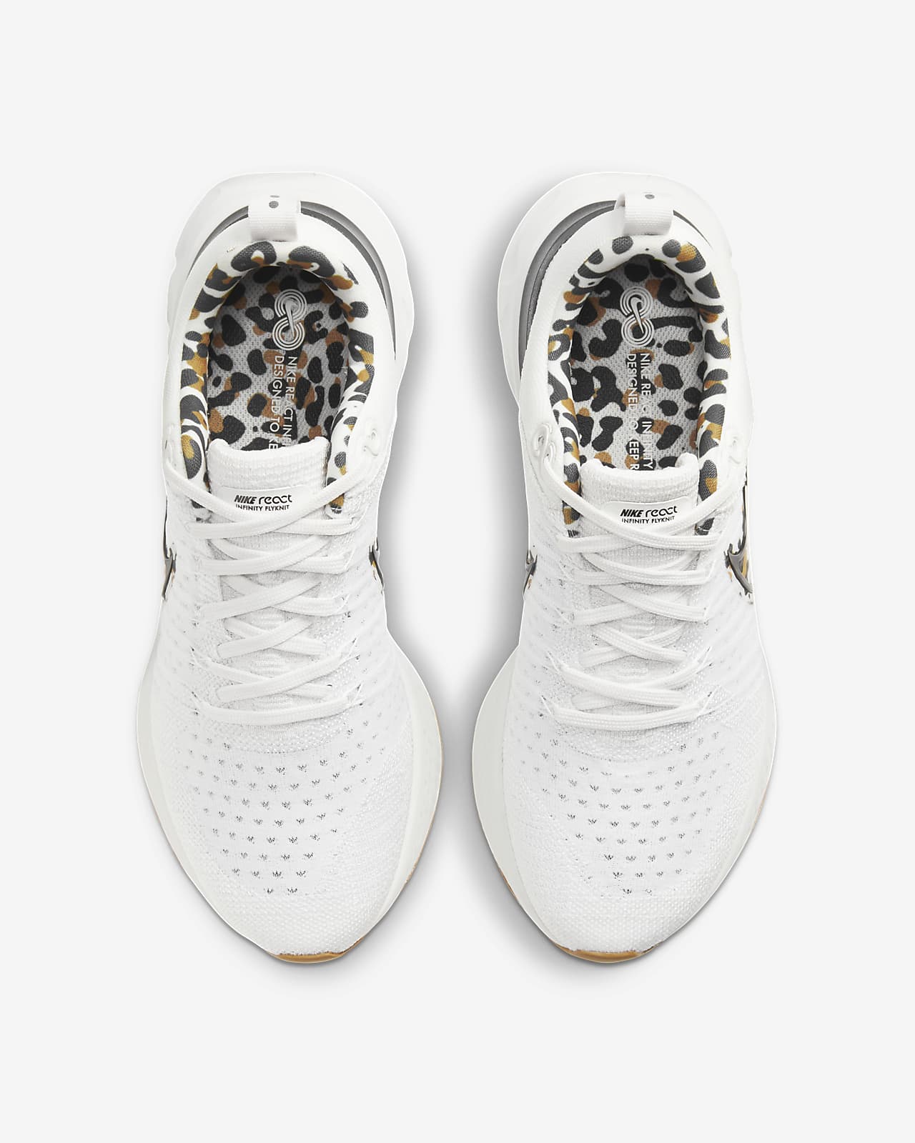 white cheetah nikes shoes