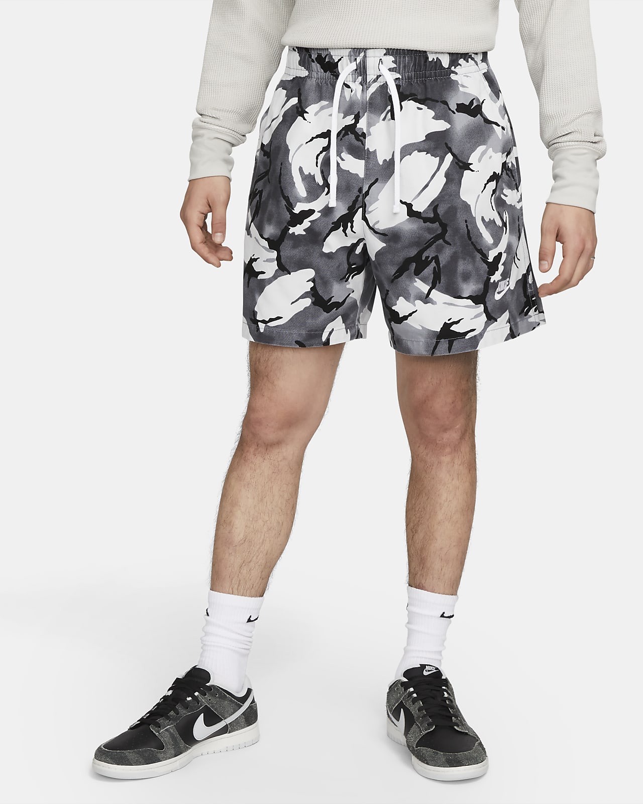 Vævede Nike Club-flow-shorts til mænd. DK
