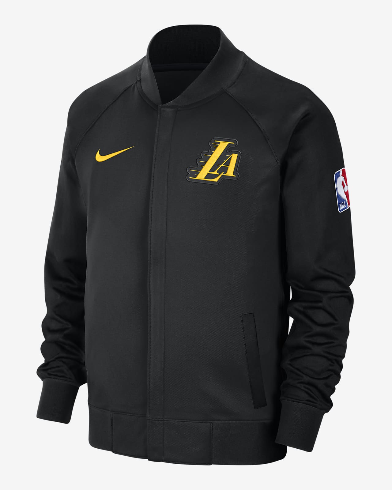 Casaco de manga comprida com fecho completo Nike Dri-FIT Los Angeles Lakers  Showtime City Edition para homem. Nike PT