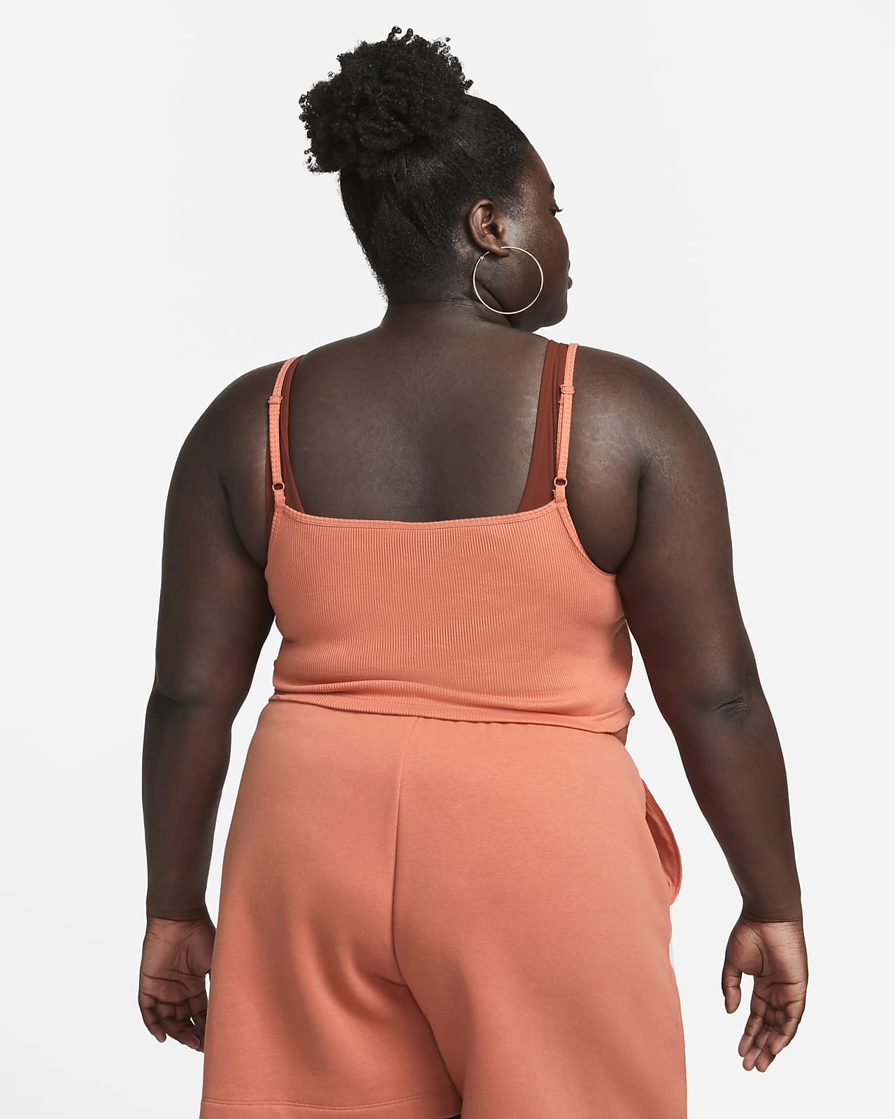Top corto de tela rib para mujer Nike Sportswear Essential (talla grande).  Nike.com