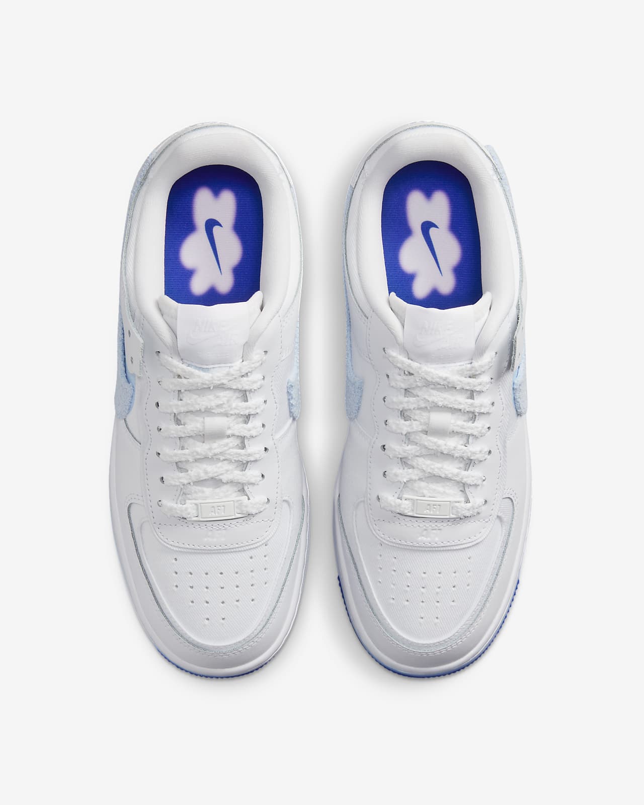 Nike Air Force 1 '07 LV8 3 Mens Footwear - White, Racer Blue