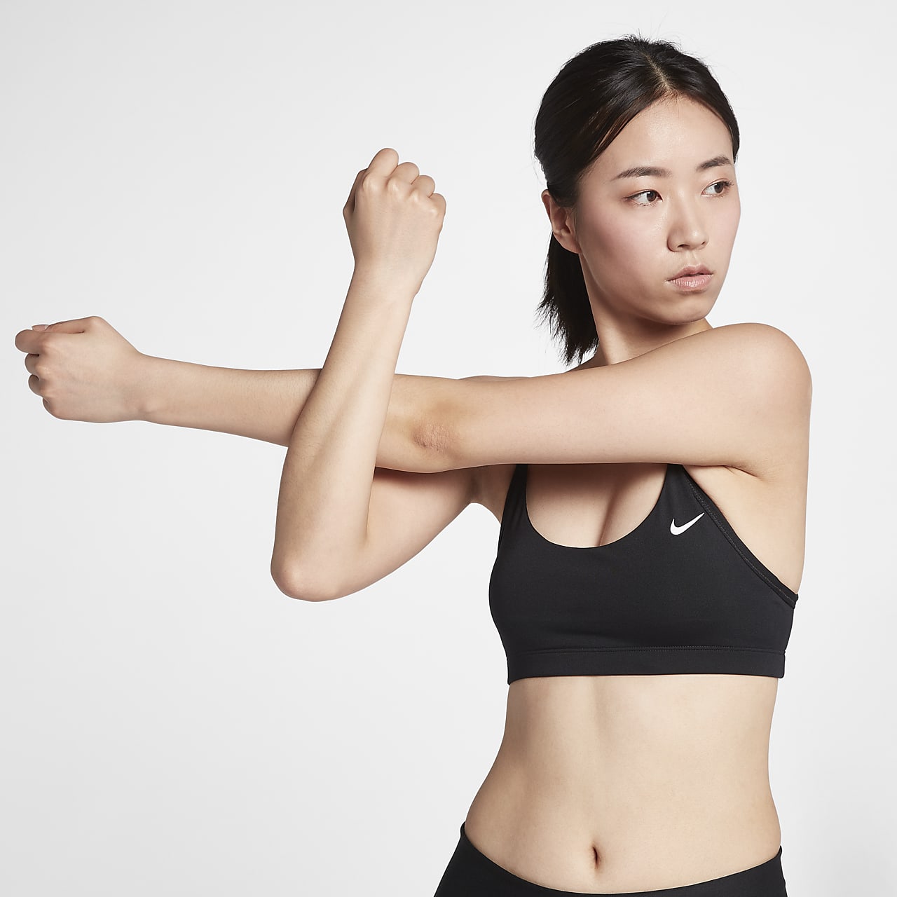 Nike Women's Victory High Support Sports Bra Gray/Black X-Small