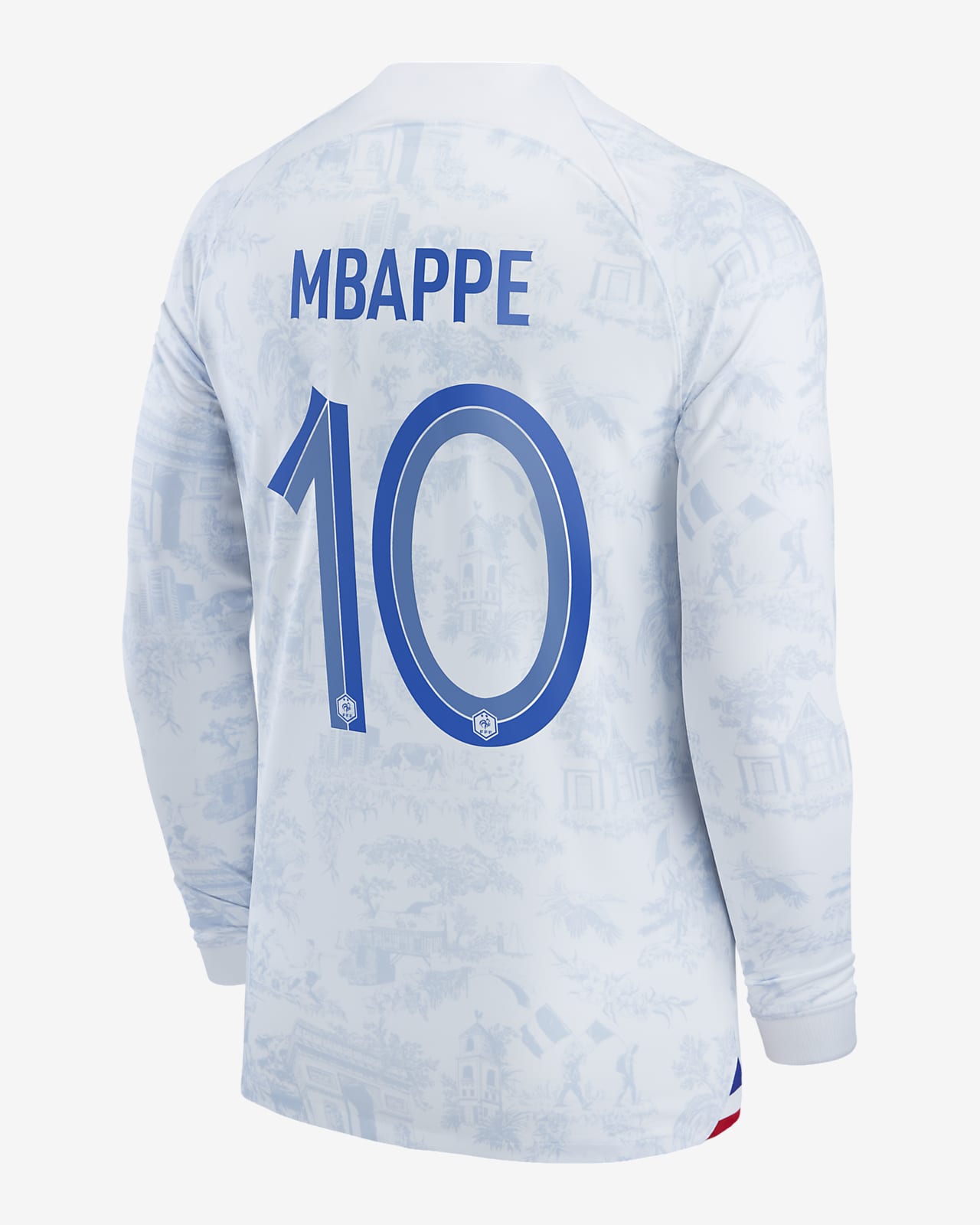France National Team 2022/23 Stadium Away (Kylian Mbappe) Men's Nike  Dri-FIT Long-Sleeve Soccer Jersey