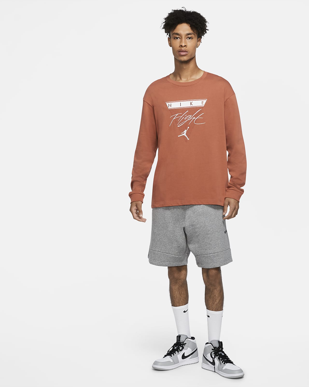 Мужская футболка с длинным рукавом Jordan Flight. Nike RU