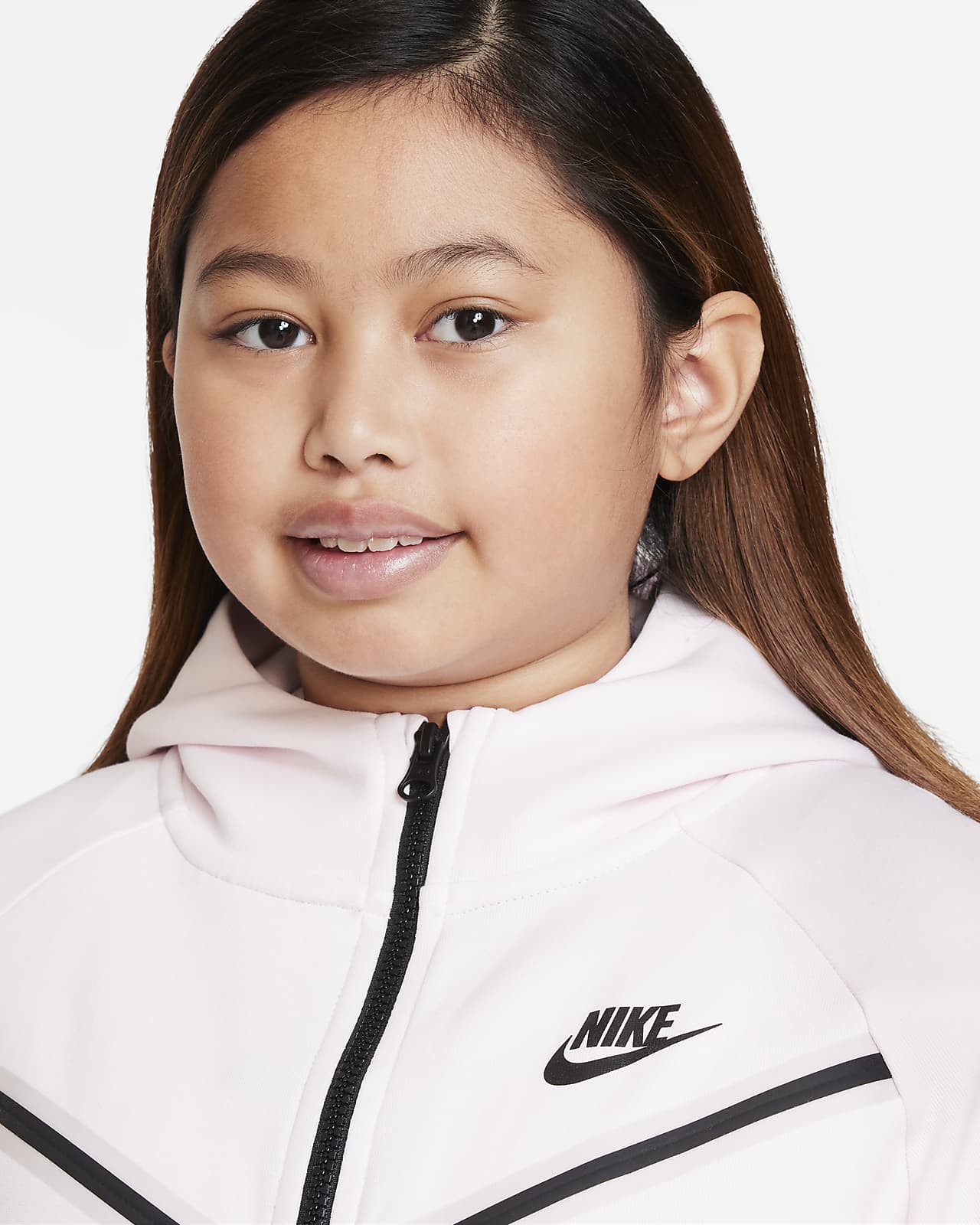 Nike Sportswear Tech Fleece Windrunner Big Kids' (Girls') Full-Zip ...