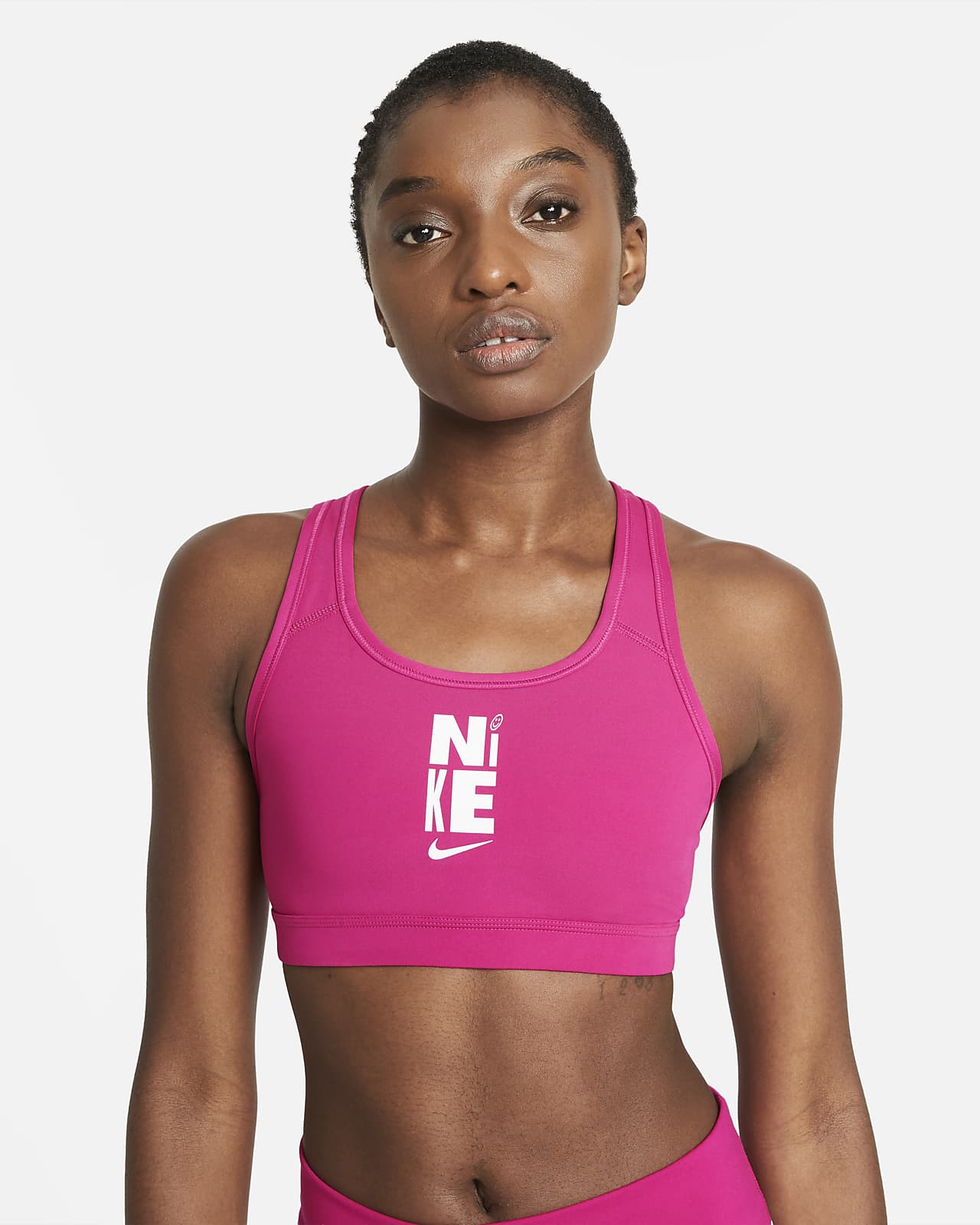 nike swoosh medium support sports bra