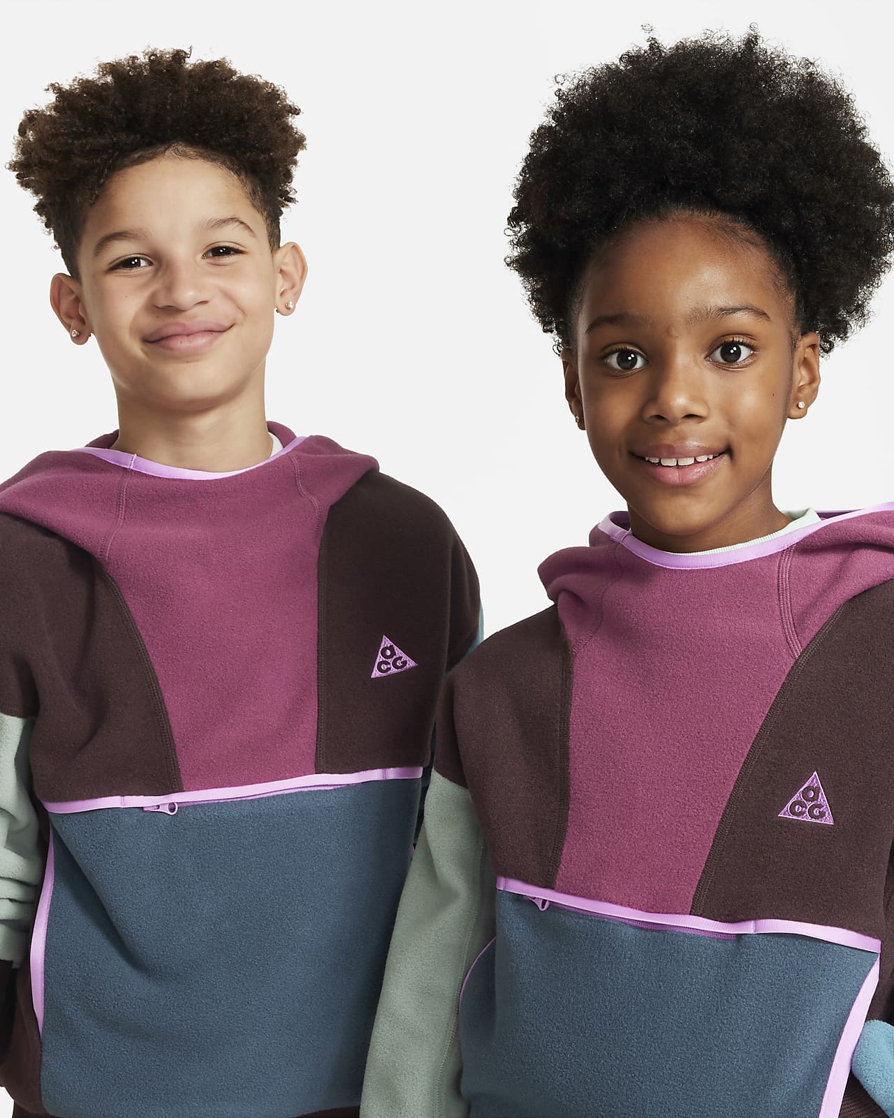Nike ACG Icon Fleece Polartec® Wolf Tree extragrßer Hoodie für ältere  Kinder. Nike DE