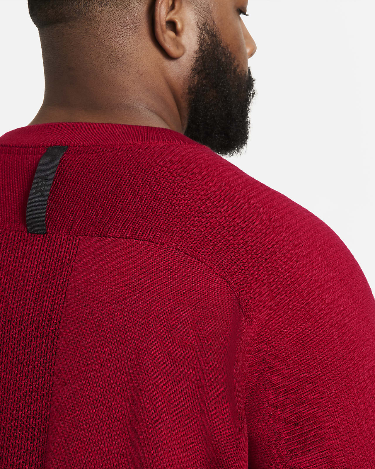 Nike Tiger Woods Mens Sweater Gym Red/Black M