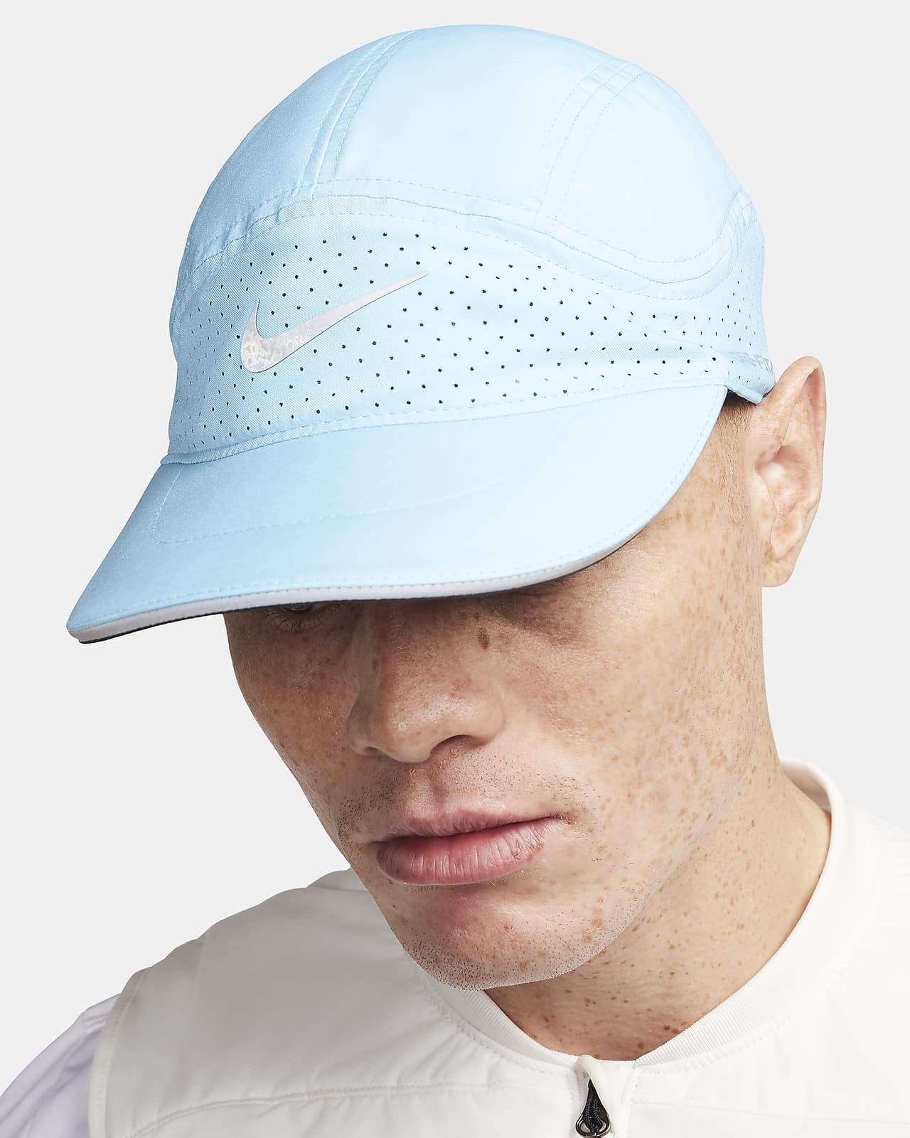 Nike Dri-Fit Aerobill Featherlight Hat Strapback Cap Run Golf Tennis Sport  Blue