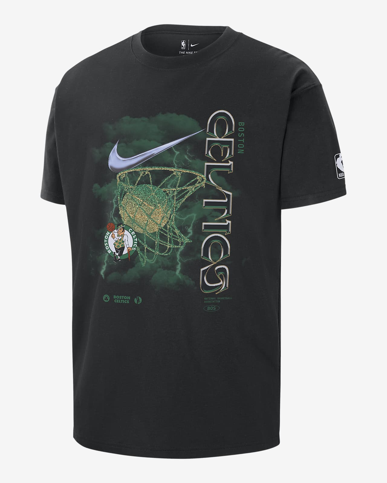 Boston Celtics Courtside Max90 NBA-T-Shirt für Herren