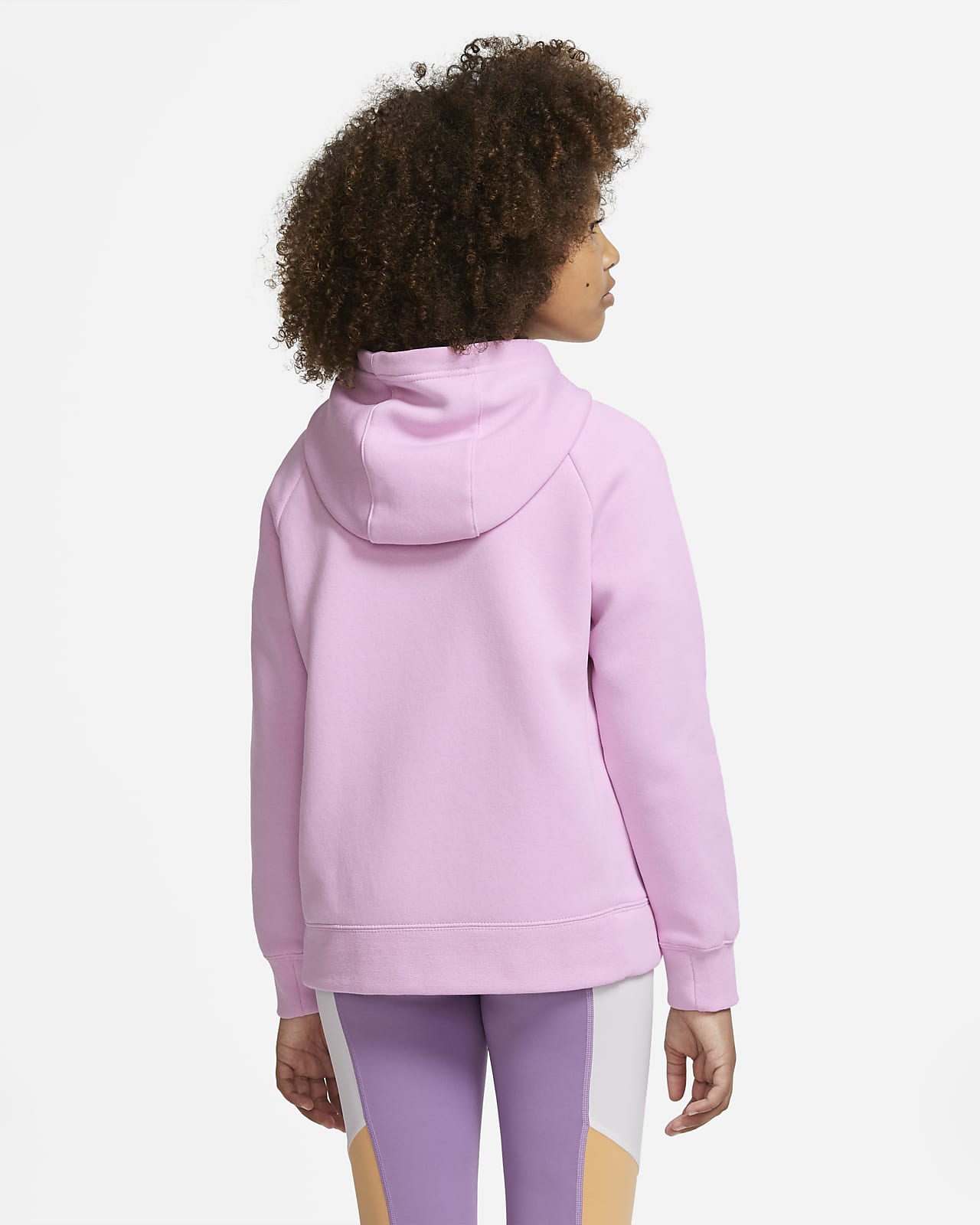 girls pink nike hoodie