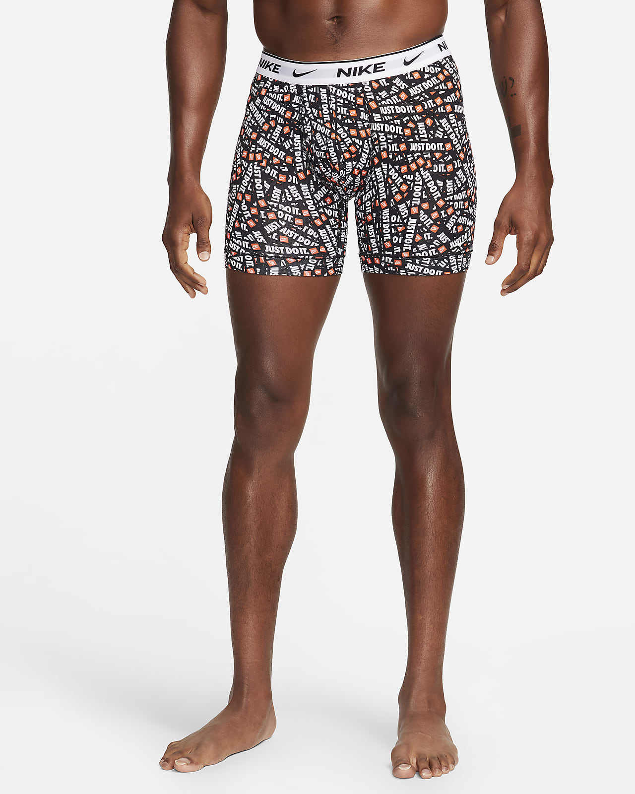 Nike Men's 3-Pack Dri-FIT Essential Cotton Stretch Boxer Briefs Underwear XL
