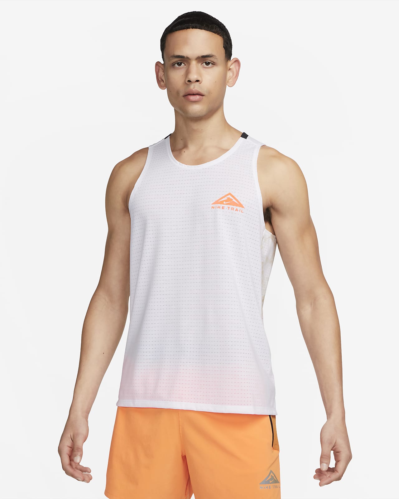 Convencional Alegre Marcado Camiseta de tirantes de running Nike Dri-FIT para hombre Nike Trail Solar  Chase. Nike.com