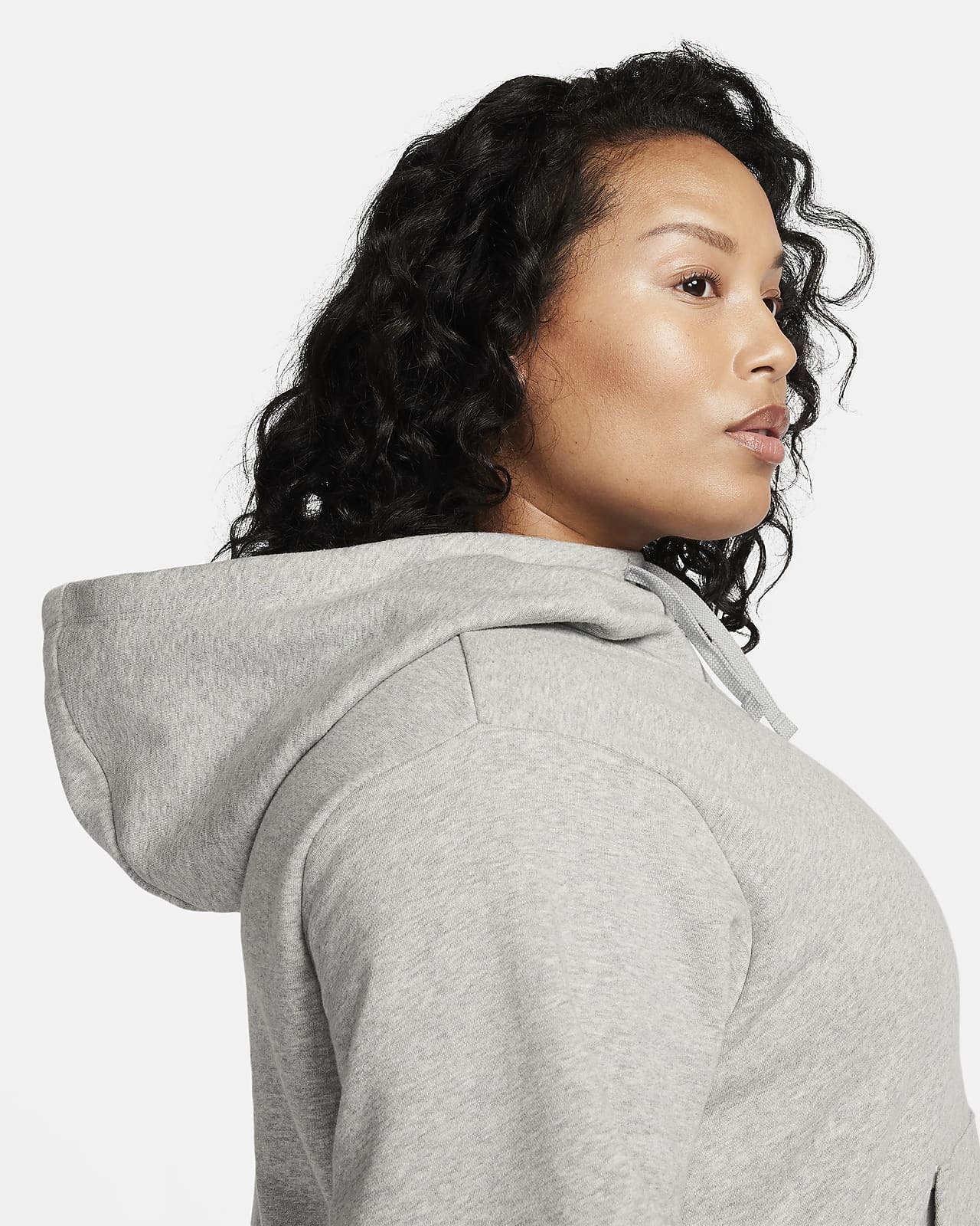Nike Women's Sportswear Club Fleece Funnel-Neck Hoodie Solid Plum