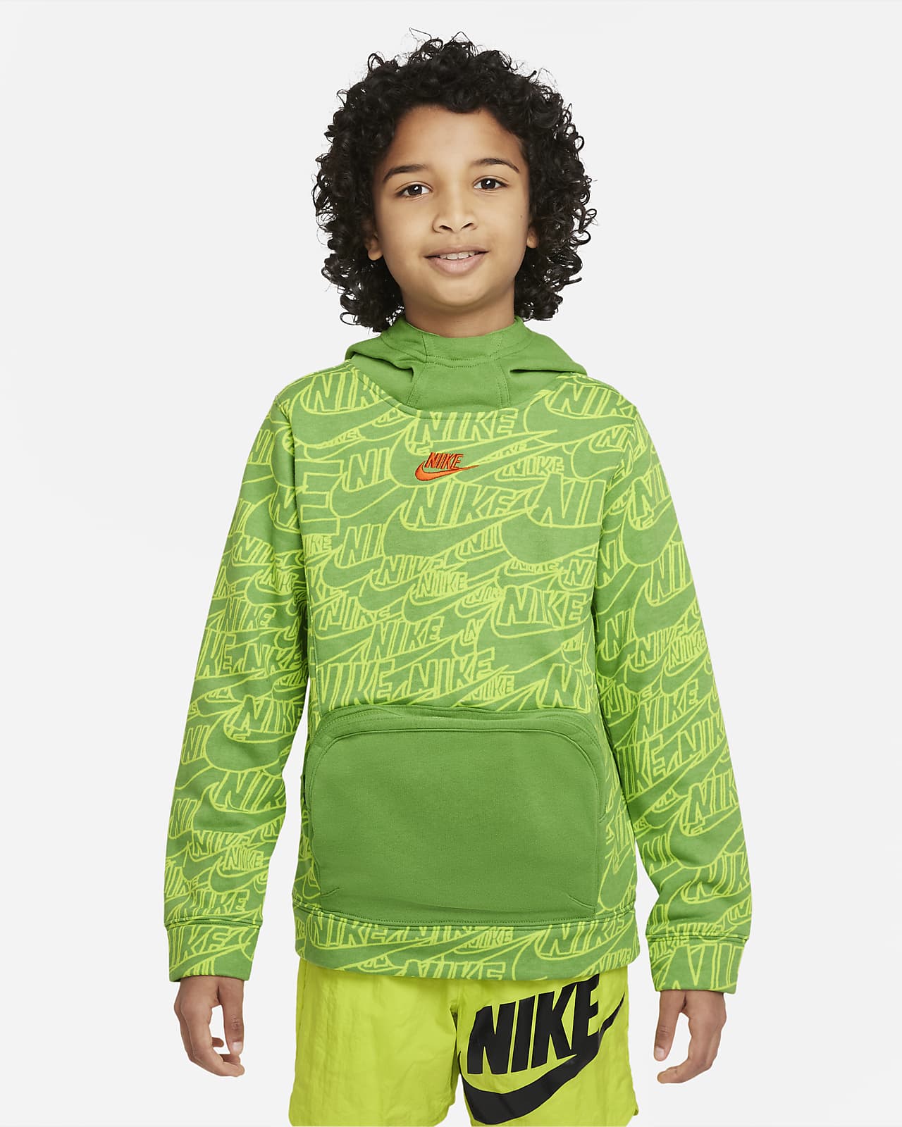 linda densidad Mimar Sudadera con gorro de French Terry para niño talla grande Nike Sportswear.  Nike.com