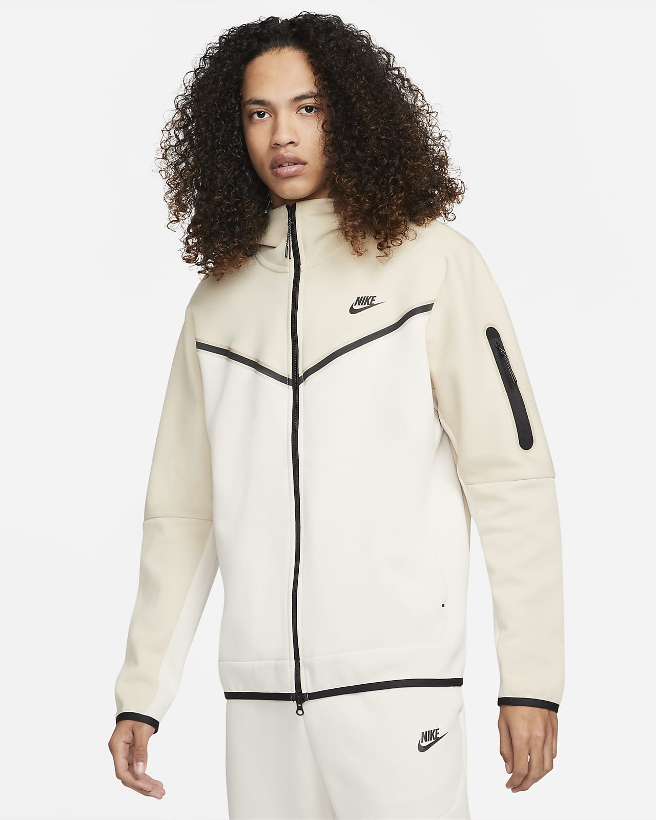 nike tech fleece cream