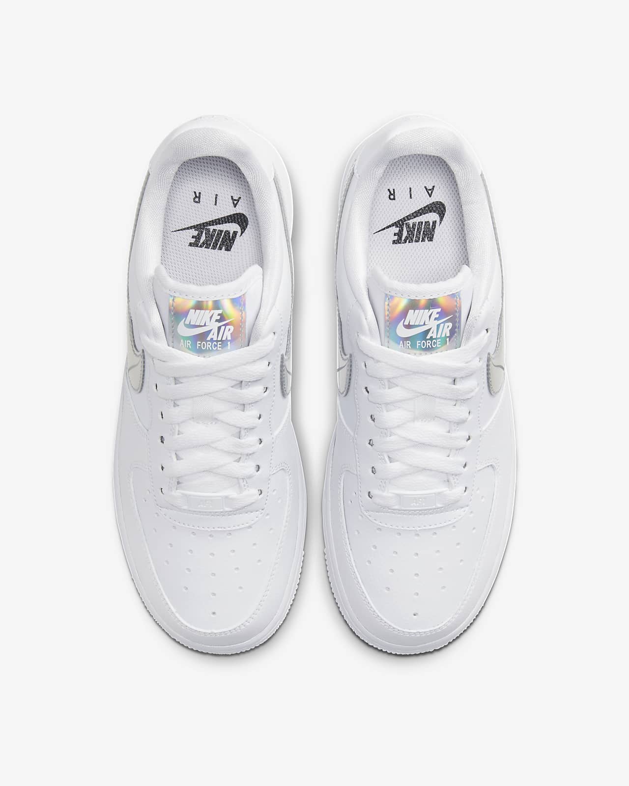 white iridescent air force 1