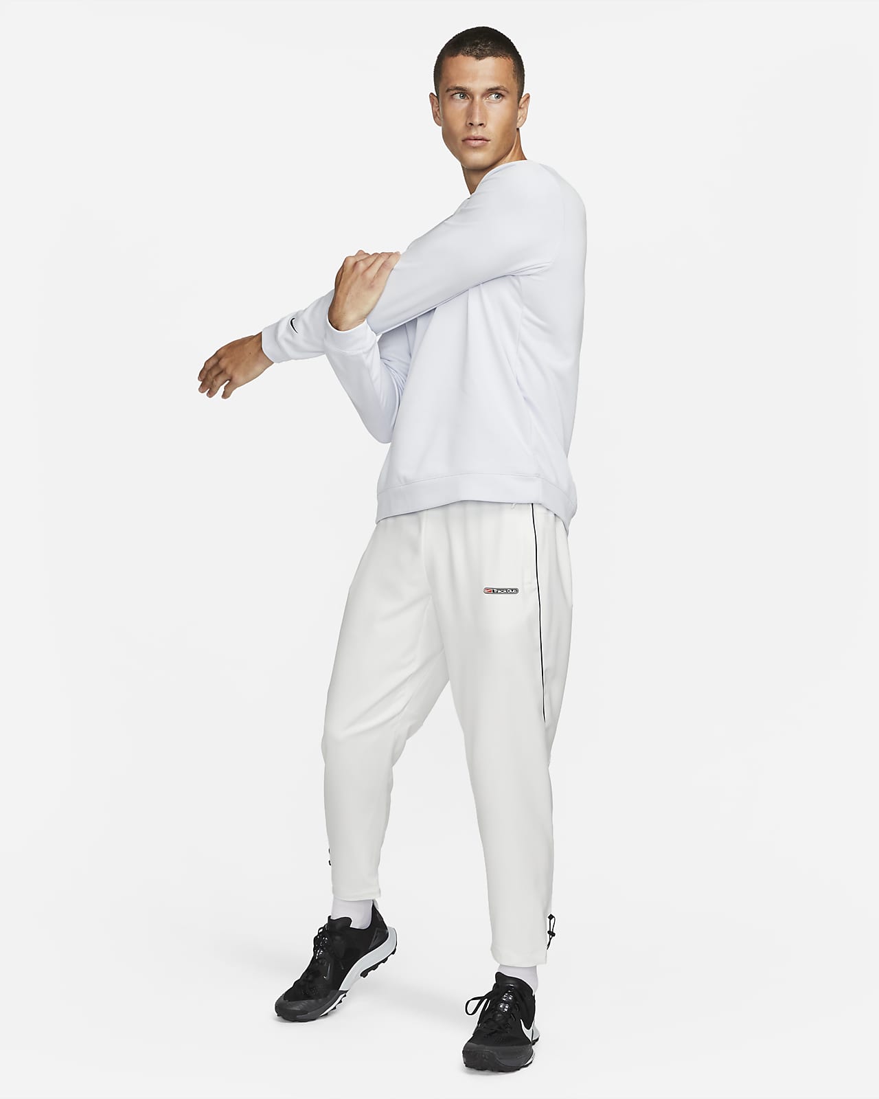 Nike Dri-Fit Track Pants, Gray Orange Stripe SIZE: YOUTH (8-10) | eBay
