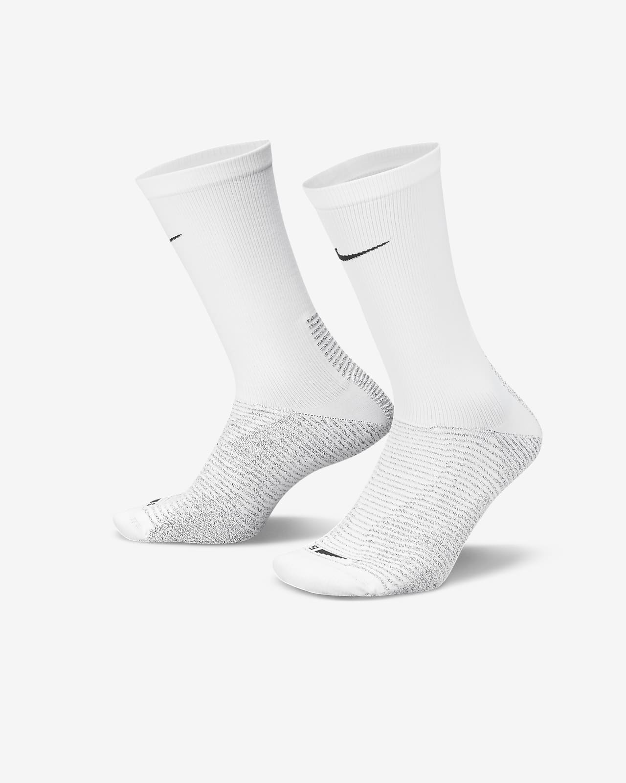 NikeGrip Strike Light Team Soccer Socks - Black/White - SoccerPro