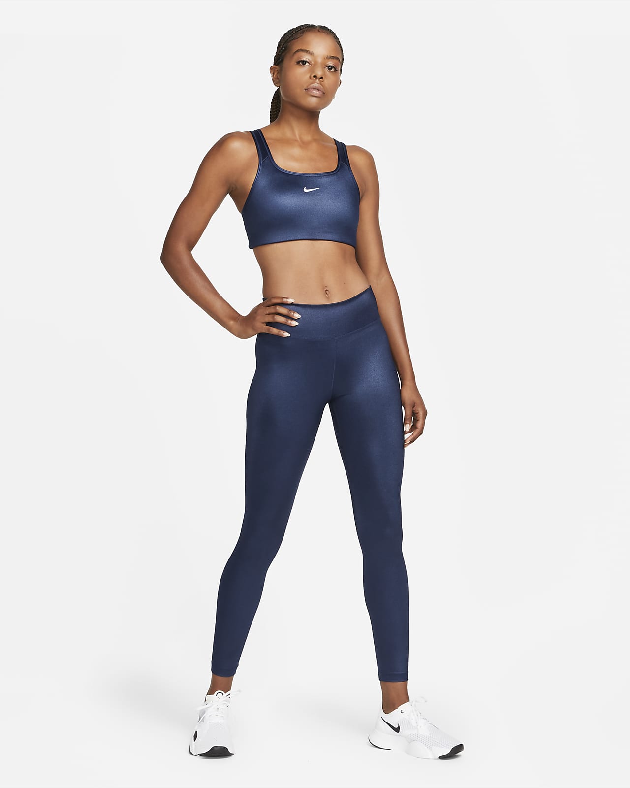 Nike Performance BRA - Medium support sports bra - medium ash