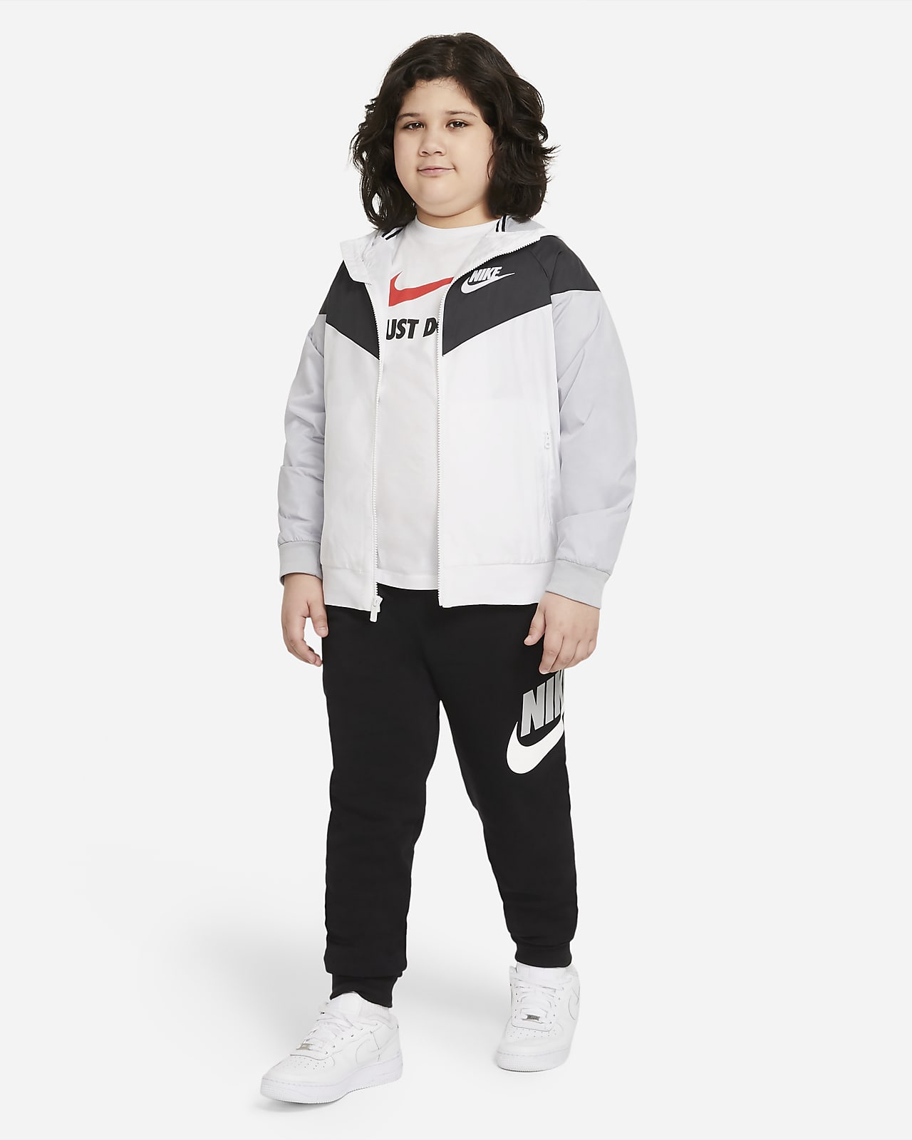 Nike Sportswear Windrunner Older Kids' (Boys') Loose Hip-Length Hooded  Jacket (Extended Size)