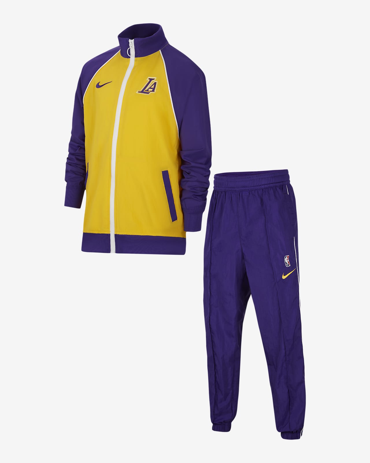 Nike NBA-tracksuit Los Angeles Lakers Courtside för ungdom