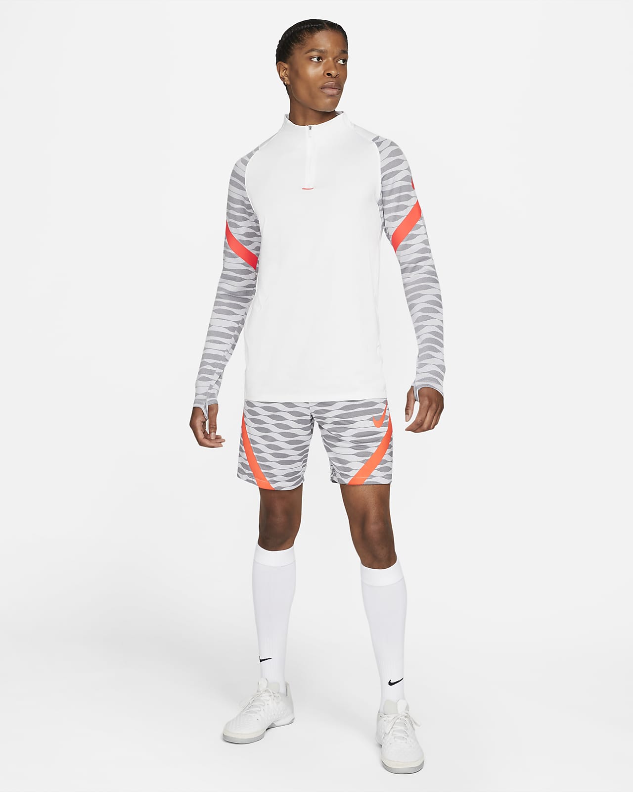 nike drill top white