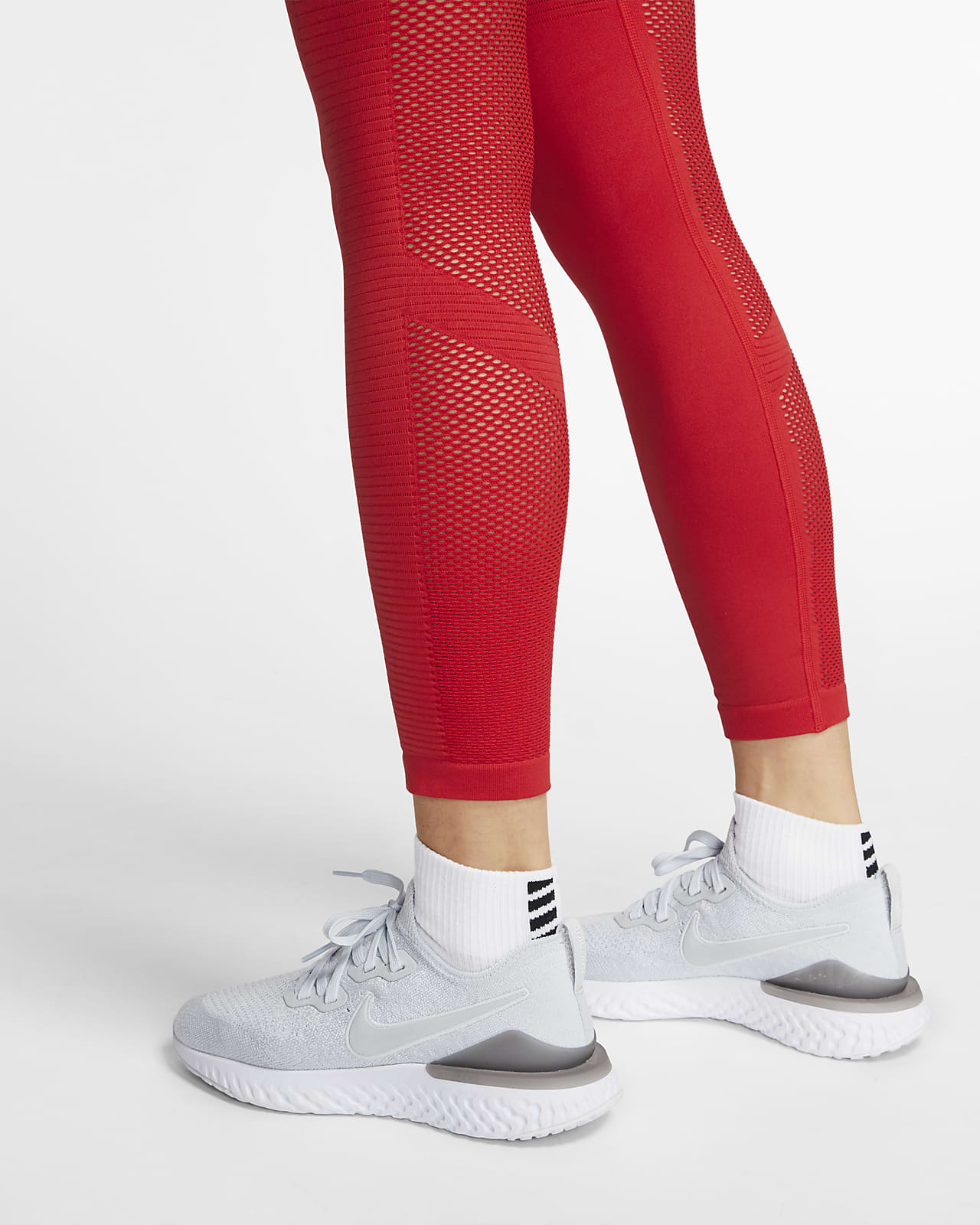 red nike tights womens