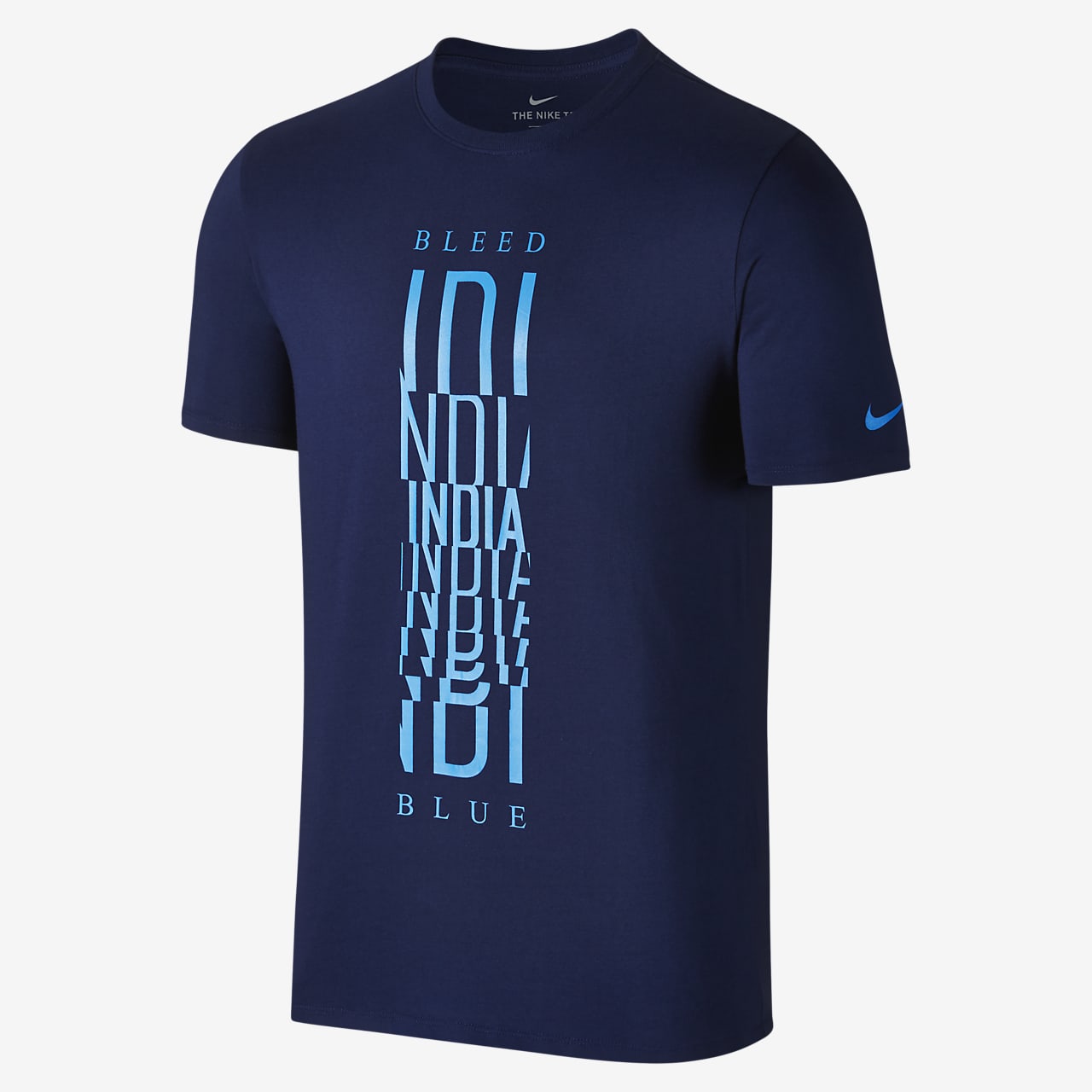 India Cricket Bleed Blue Men S T Shirt Nike Id [ 1280 x 1280 Pixel ]