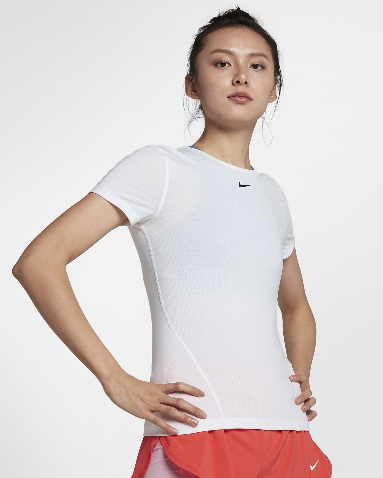 เสื้อเทรนนิ่งแขนสั้นผู้หญิง Nike Pro