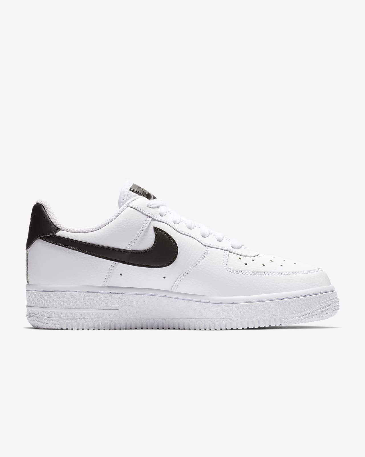 black airforces with white tick